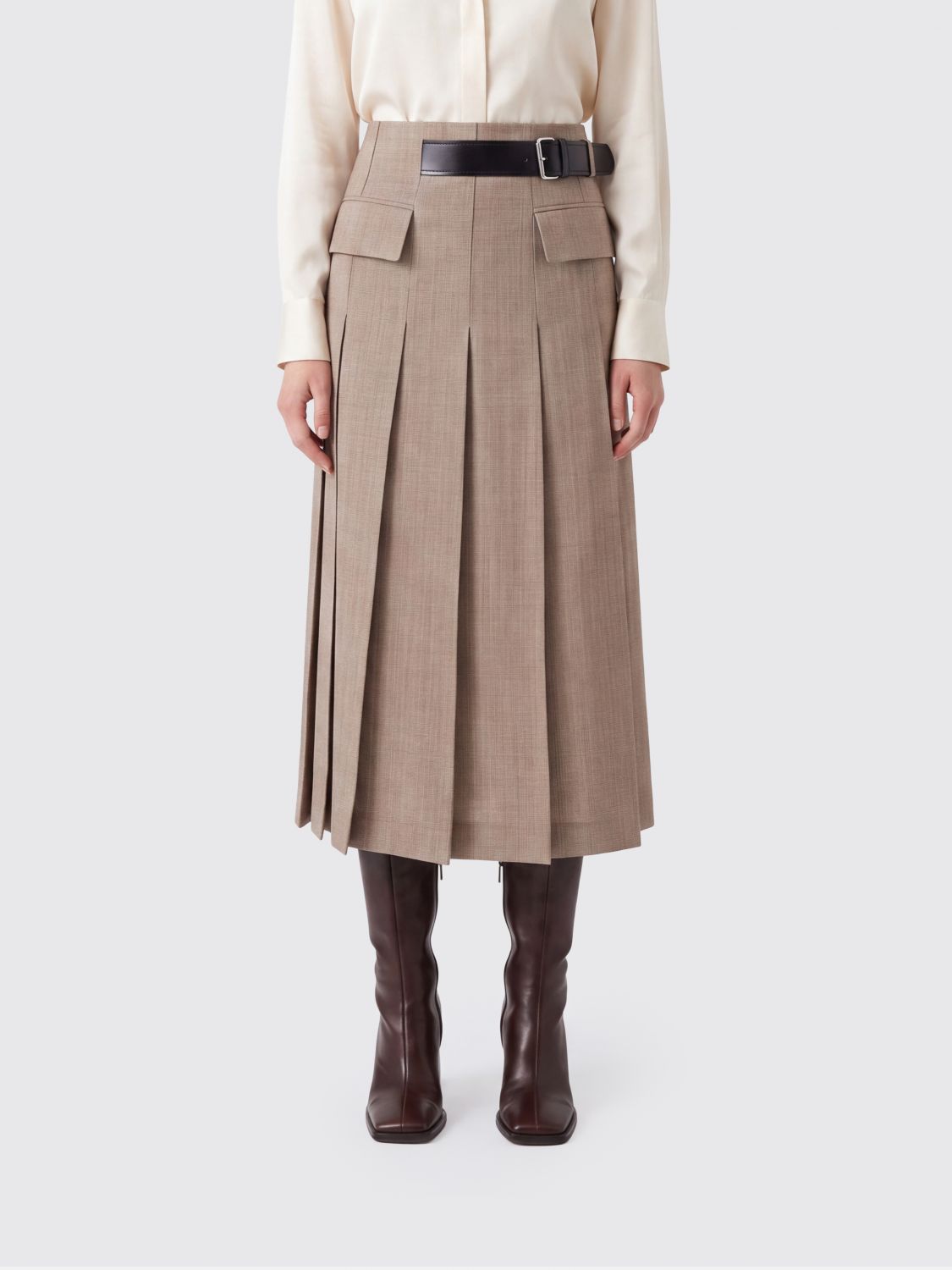 SEMICOUTURE Skirt Woman color Brown