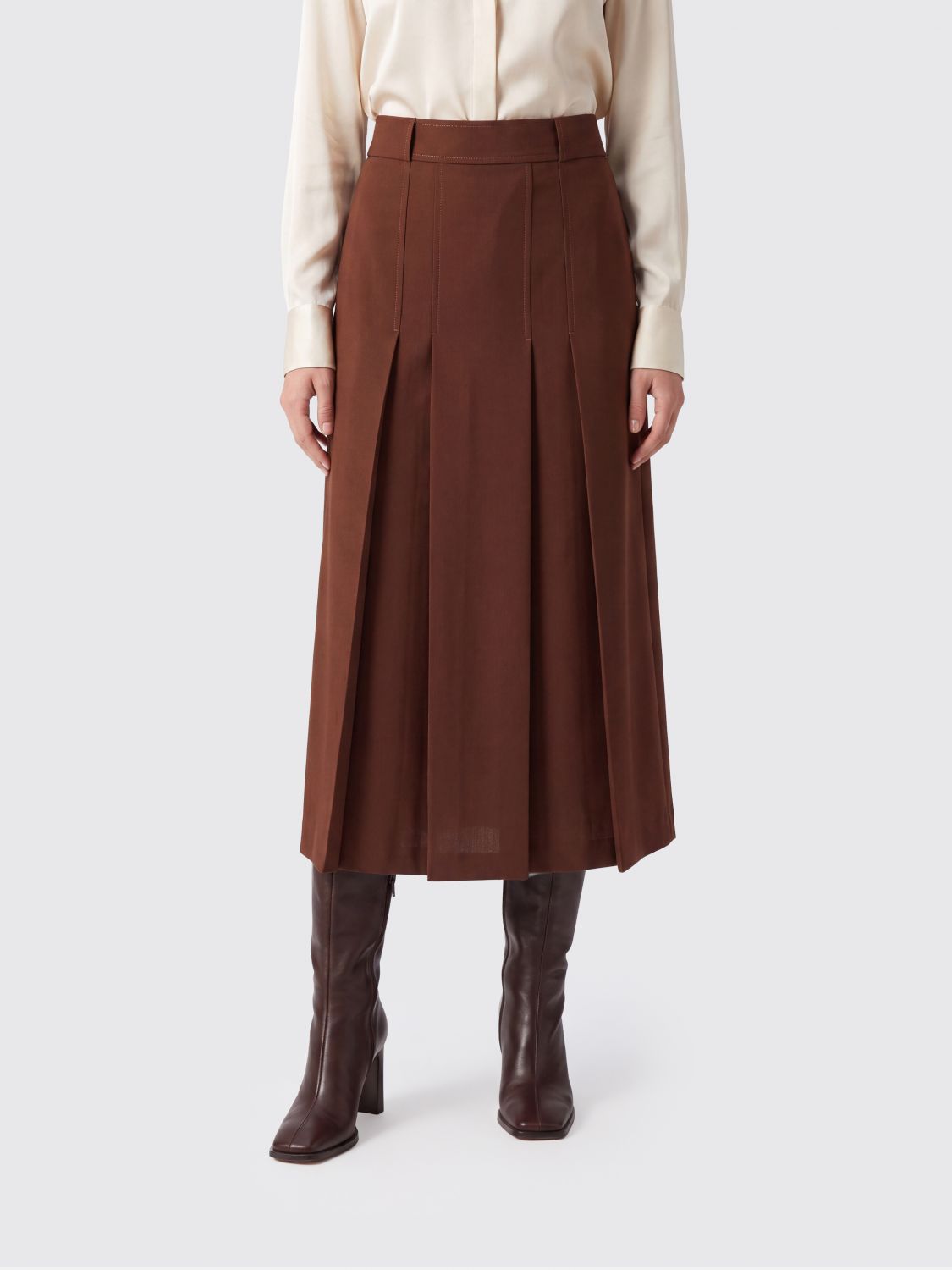 SEMICOUTURE Skirt Woman color Brown