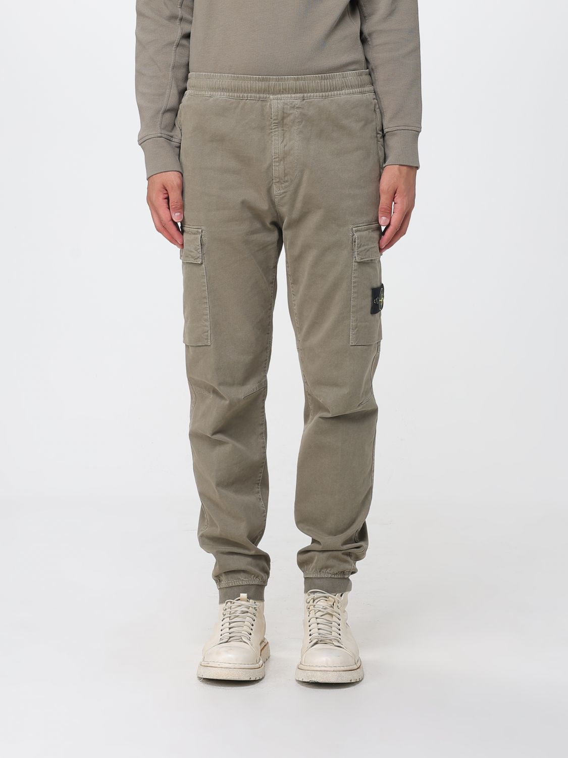 STONE ISLAND Pants Men color Military