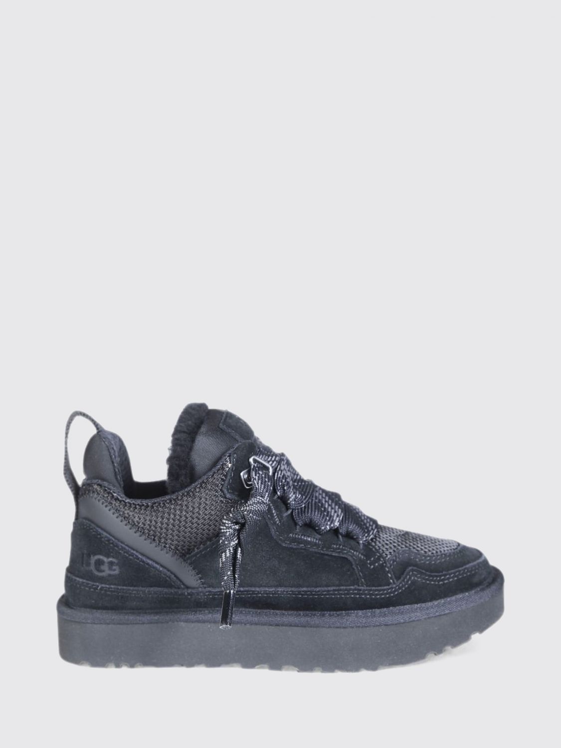 UGG Lo Lowmel Low-Top Wildleder-Sneaker mit Woll-Innenfutter
