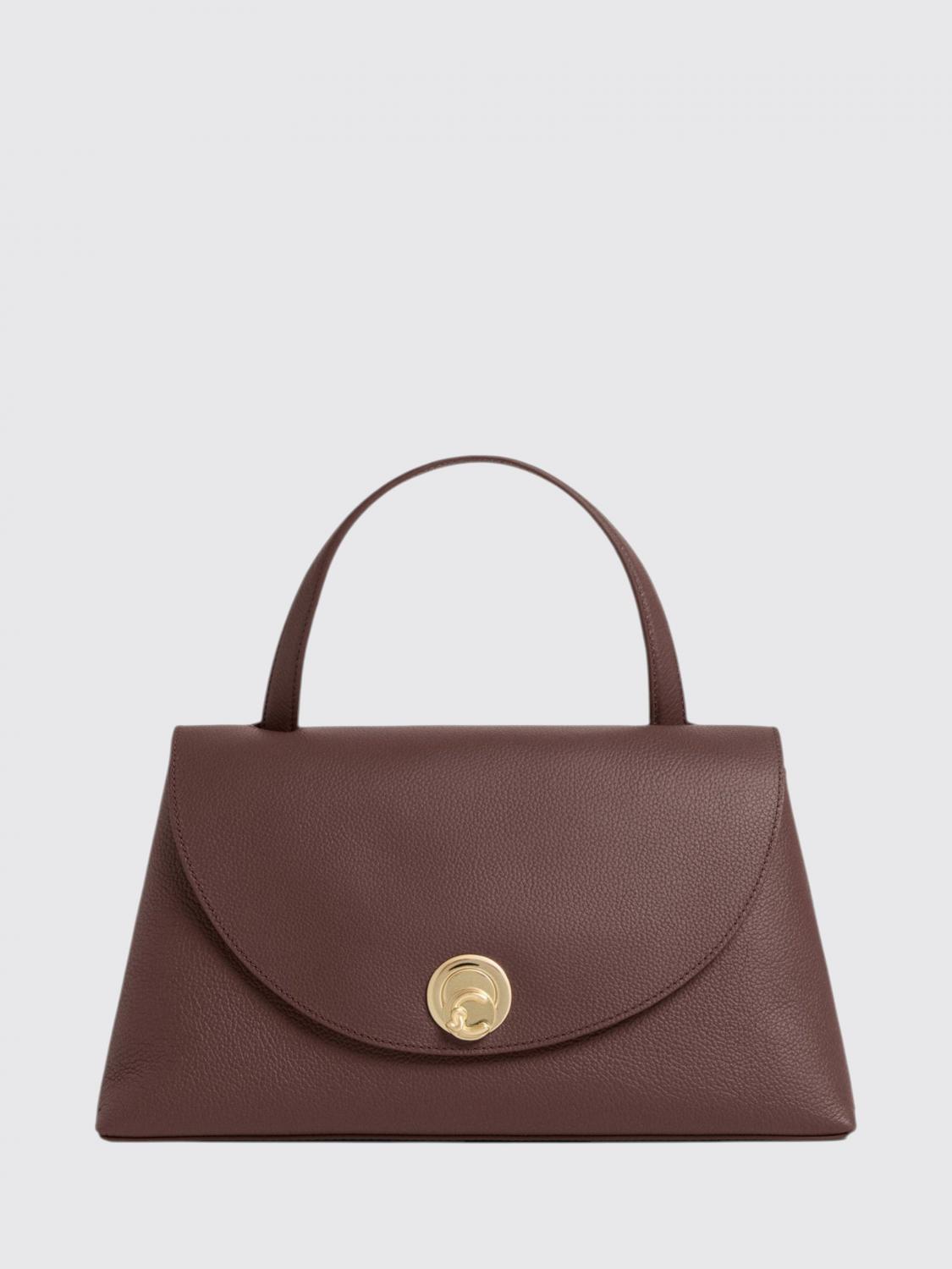 COCCINELLE Medium Nikla Handbag in Grained Leather with Removable Strap