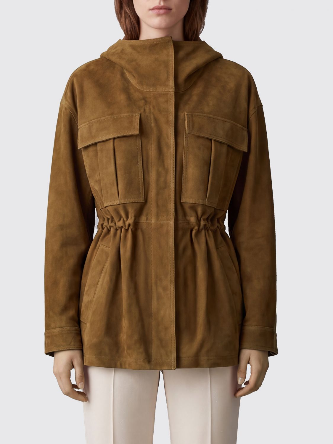 Rohe Hooded Suede Leather Jacket · 34