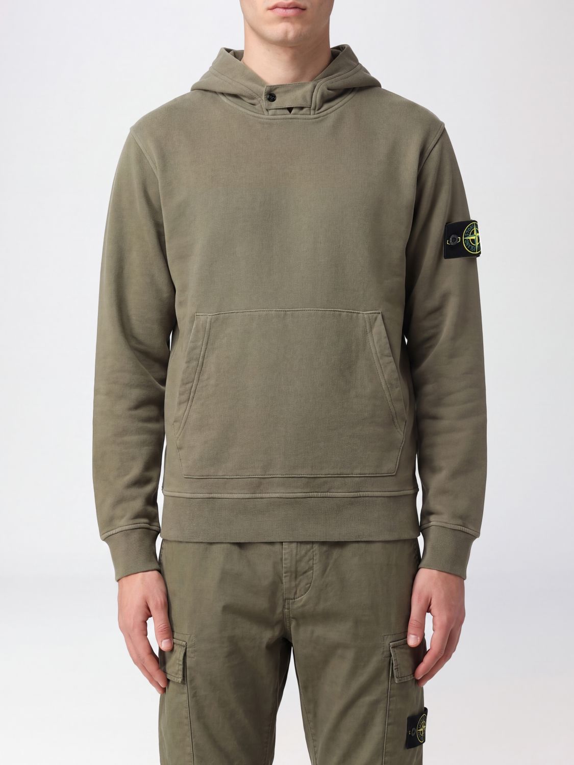 STONE ISLAND Felpa Uomo colore Militare