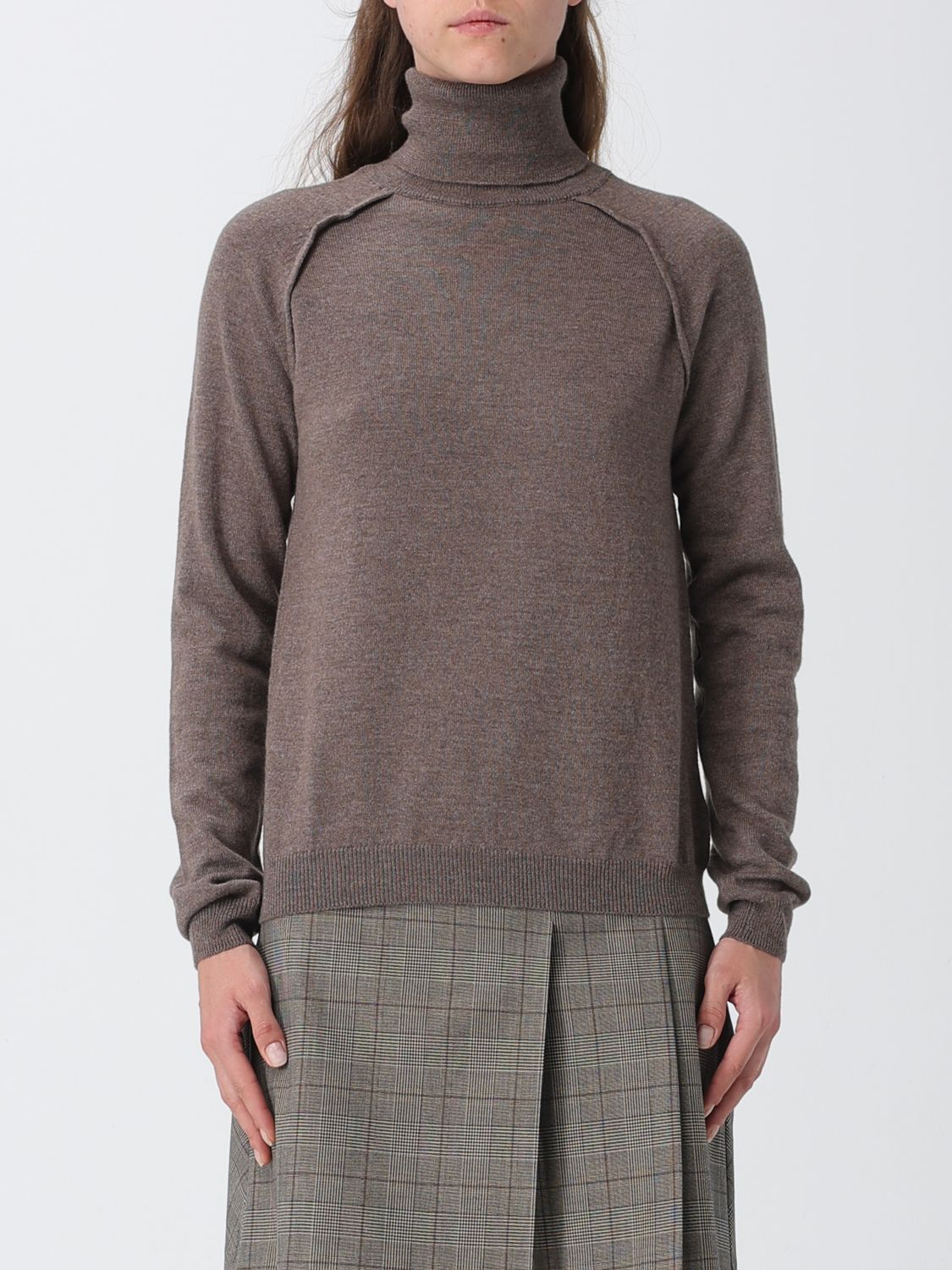 DONDUP Sweater Woman color Brown