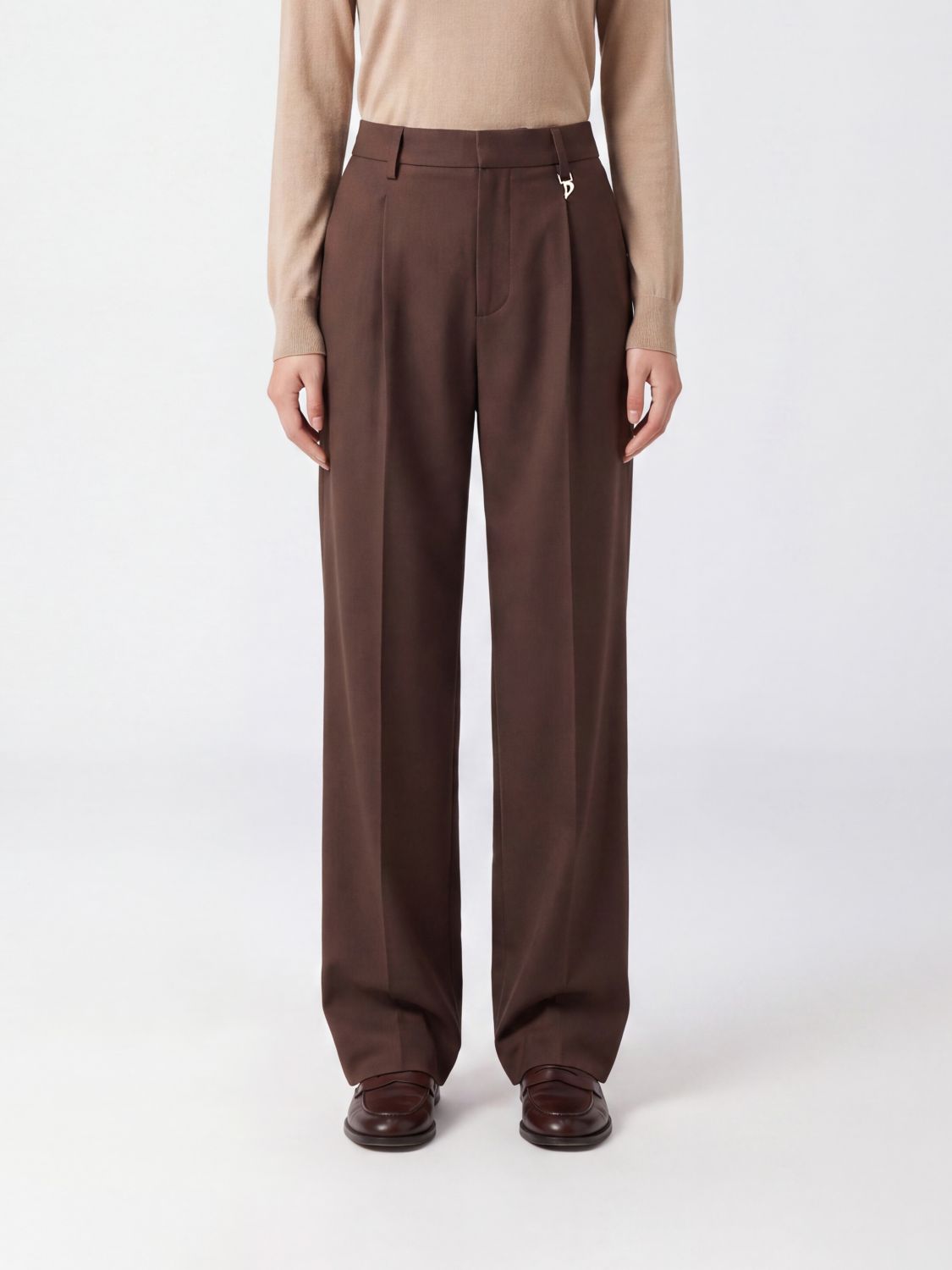 DONDUP Pants Woman color Brown