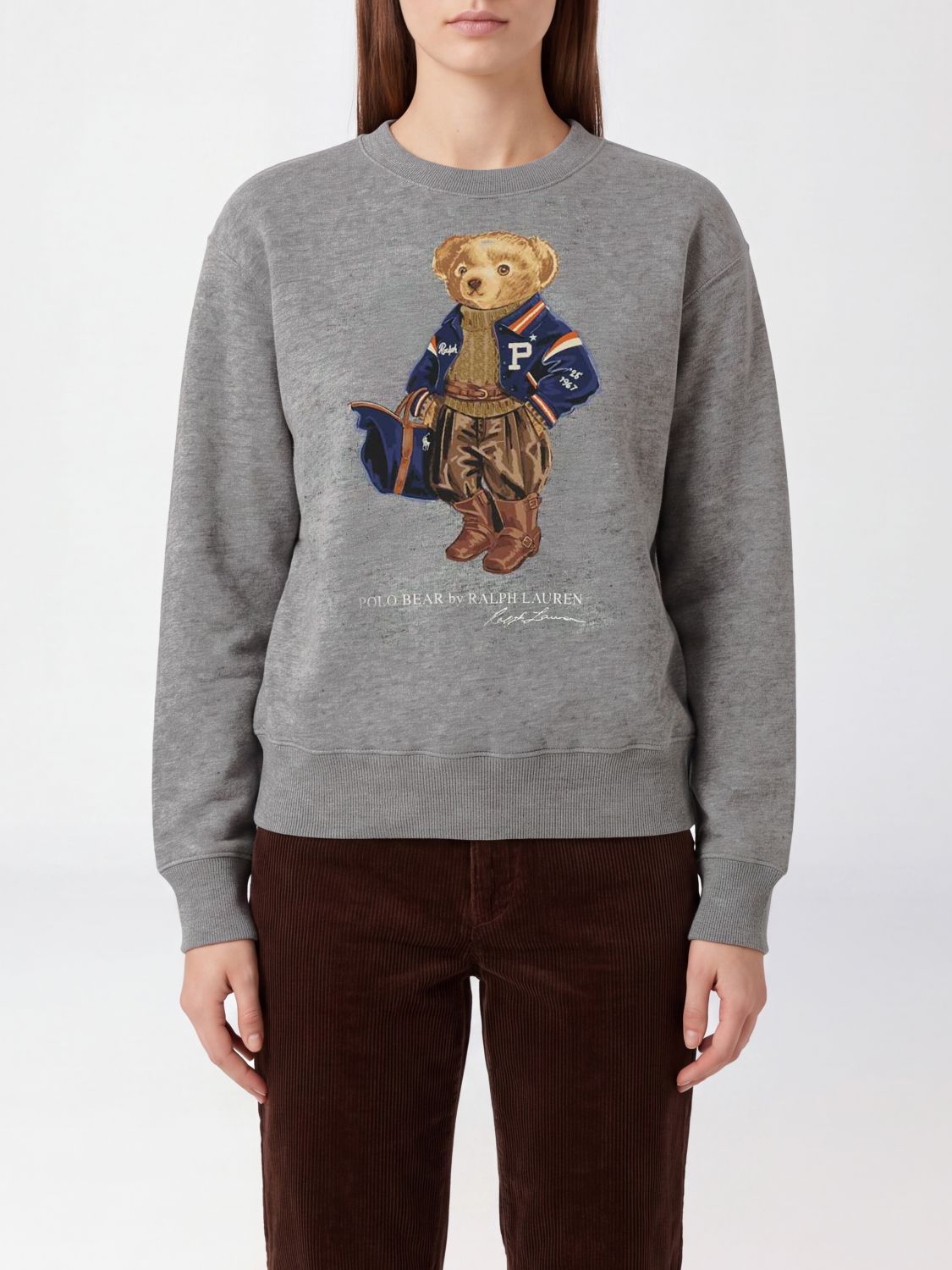 POLO RALPH LAUREN Sweatshirt Woman color Grey