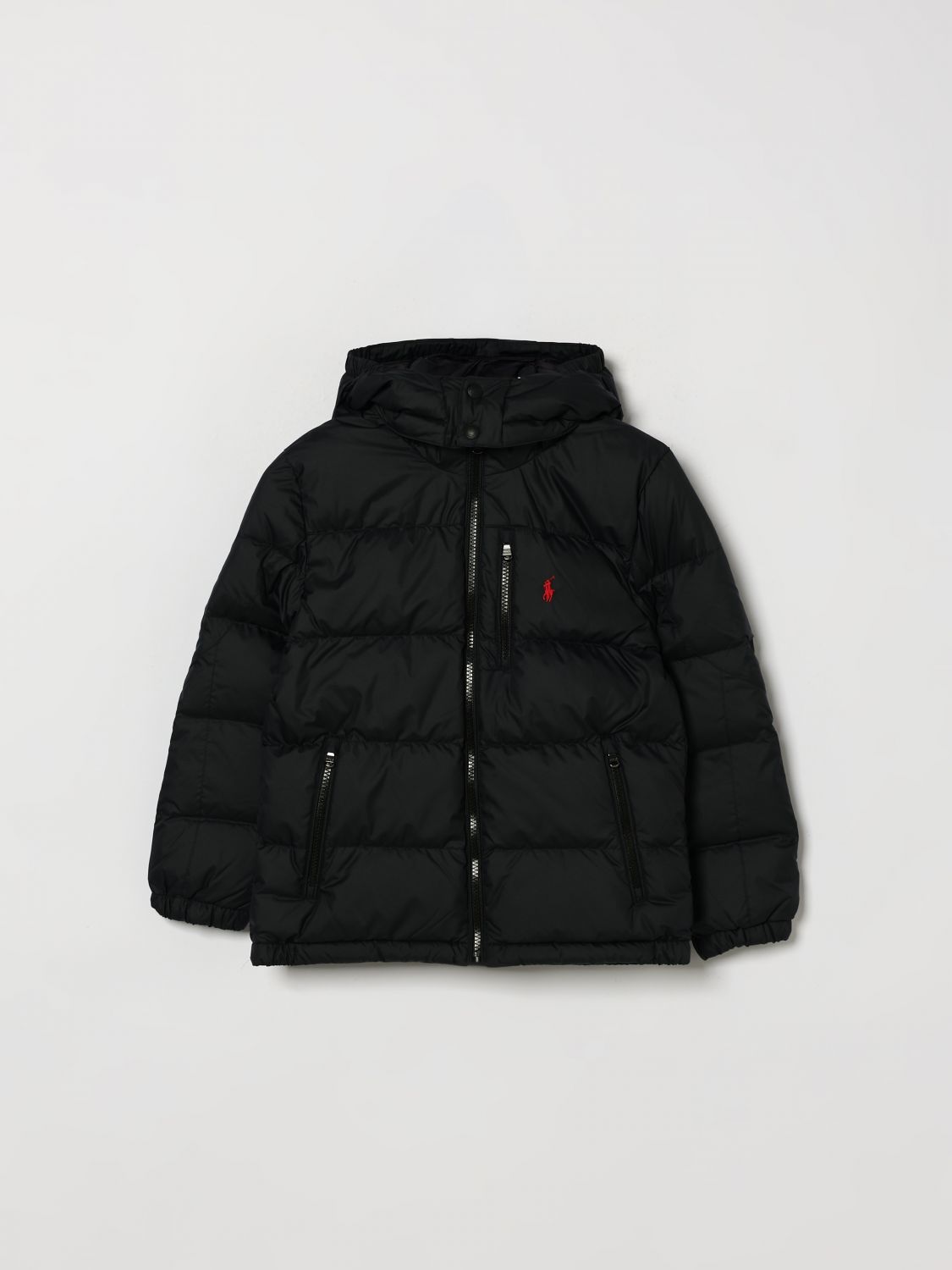 POLO RALPH LAUREN Gesteppte Kapuzen-Daunenjacke für Jungen mit Pony-Logo
