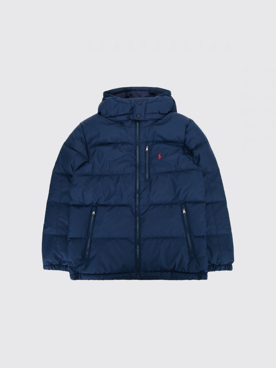 POLO RALPH LAUREN Gesteppte Kapuzen-Daunenjacke für Jungen mit Pony-Logo