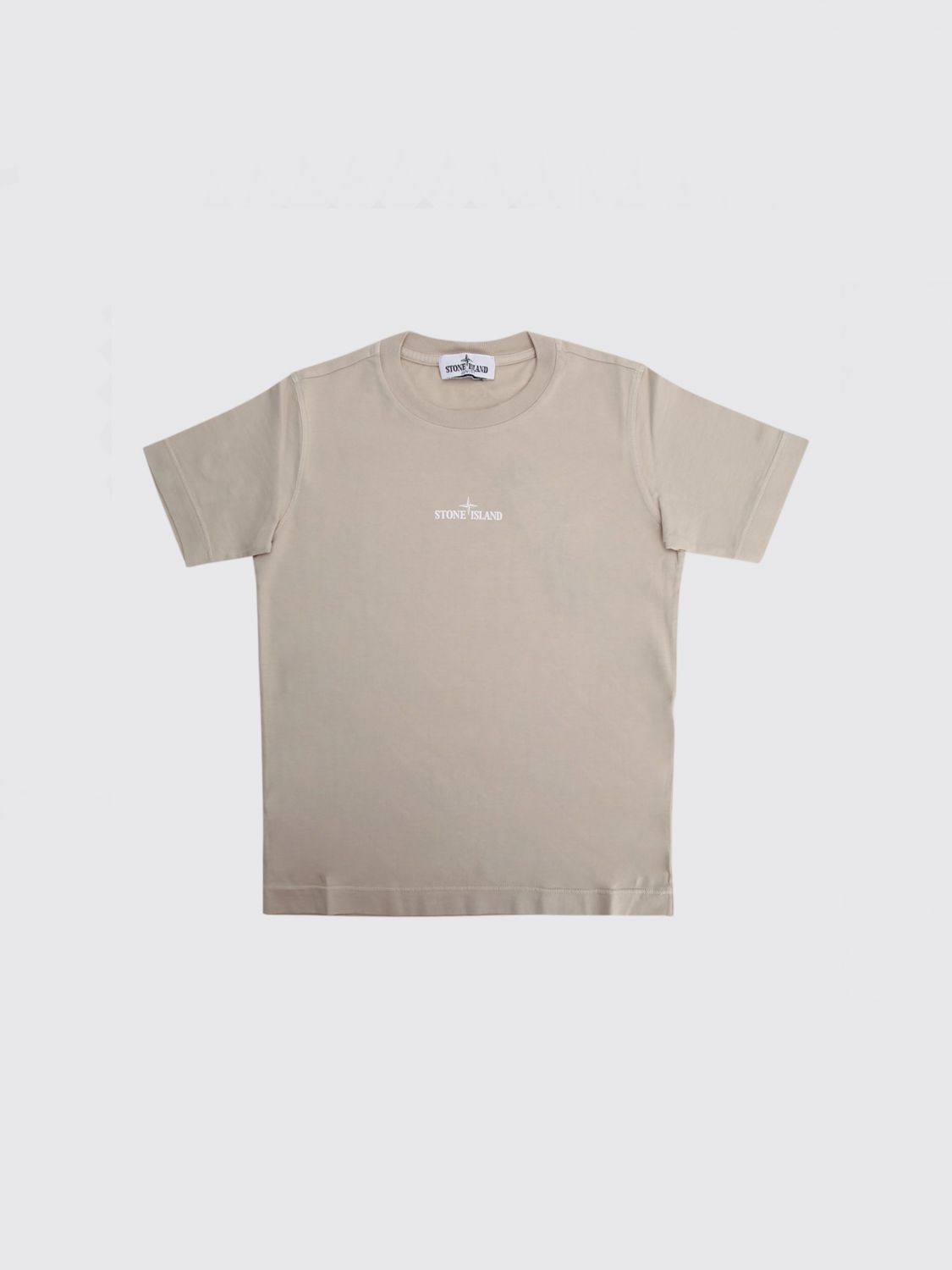 STONE ISLAND JUNIOR T-Shirt Bambino colore Sabbia