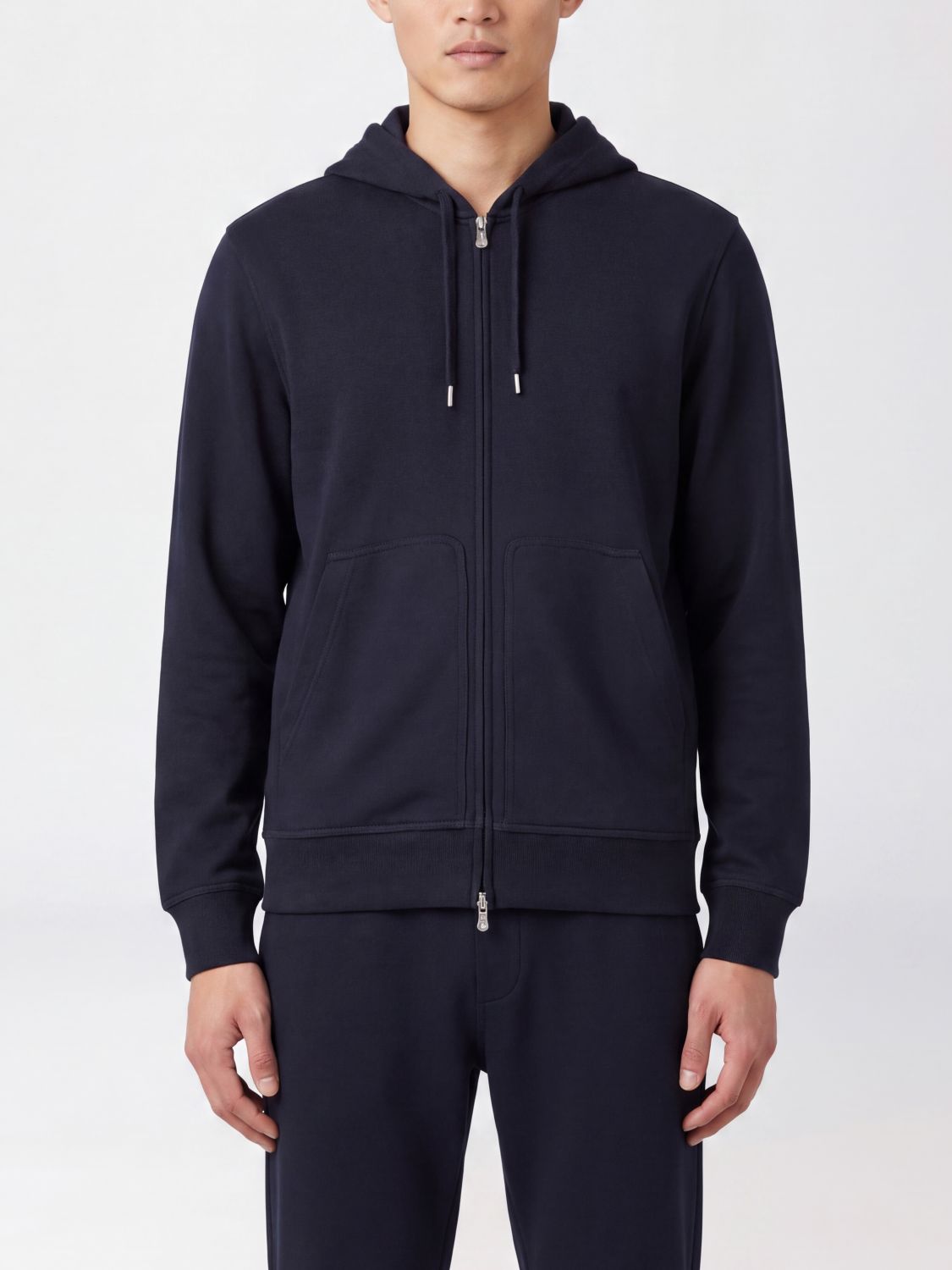 BRUNELLO CUCINELLI Kapuzenpullover von aus Kaschmir und Seide mit Reißverschluss