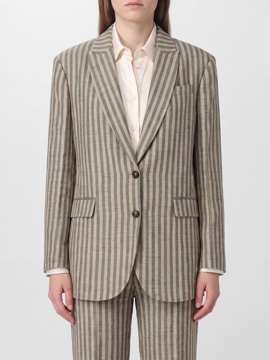 BRUNELLO CUCINELLI Jacket Woman color Green