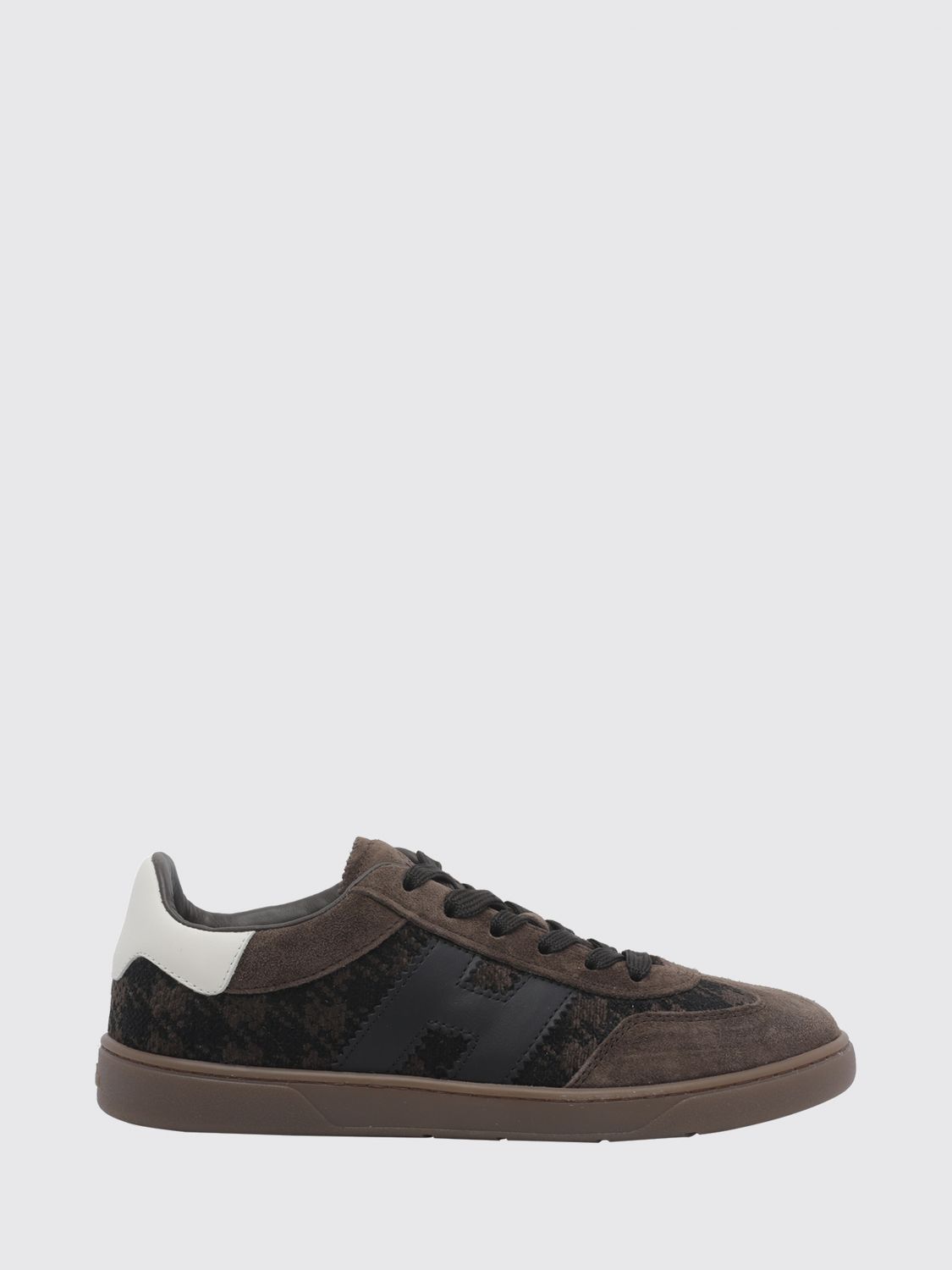 HOGAN Cool Sneakers aus Leder und Jacquard-Stoff mit Monogramm und H-Logo