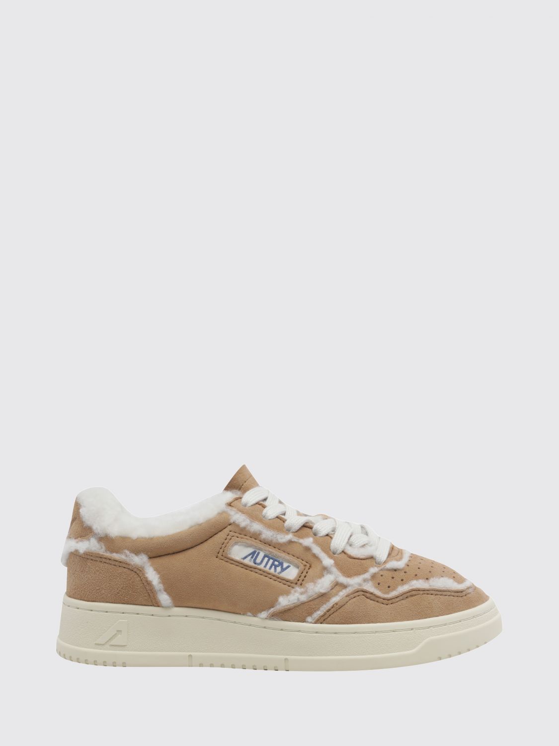 AUTRY Medalist Low Sneakers in Two-Tone Suede with a Perforated Toe