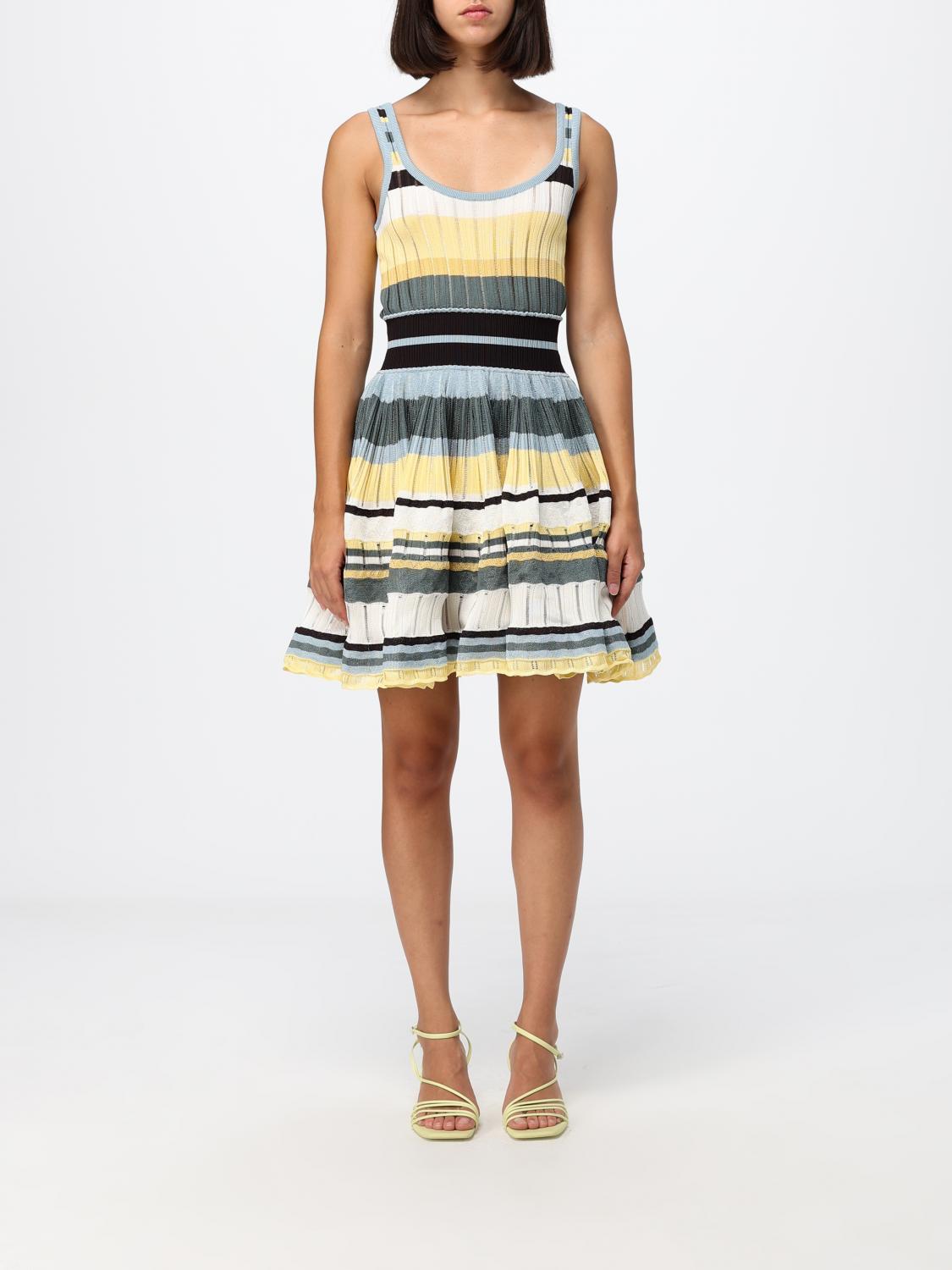 ALAÏA Dress Woman color Multicolor