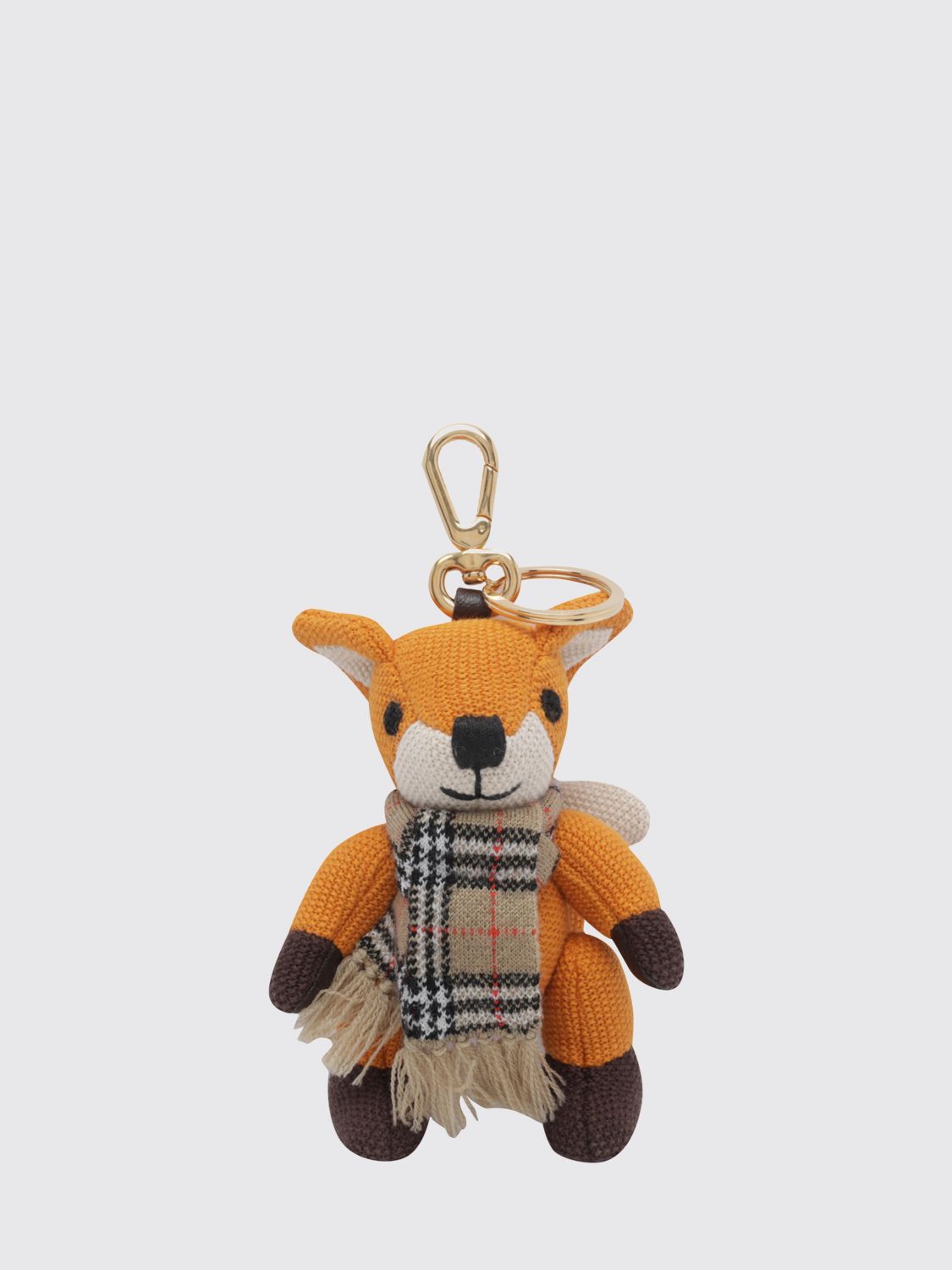 BURBERRY Key Chain Woman color Orange