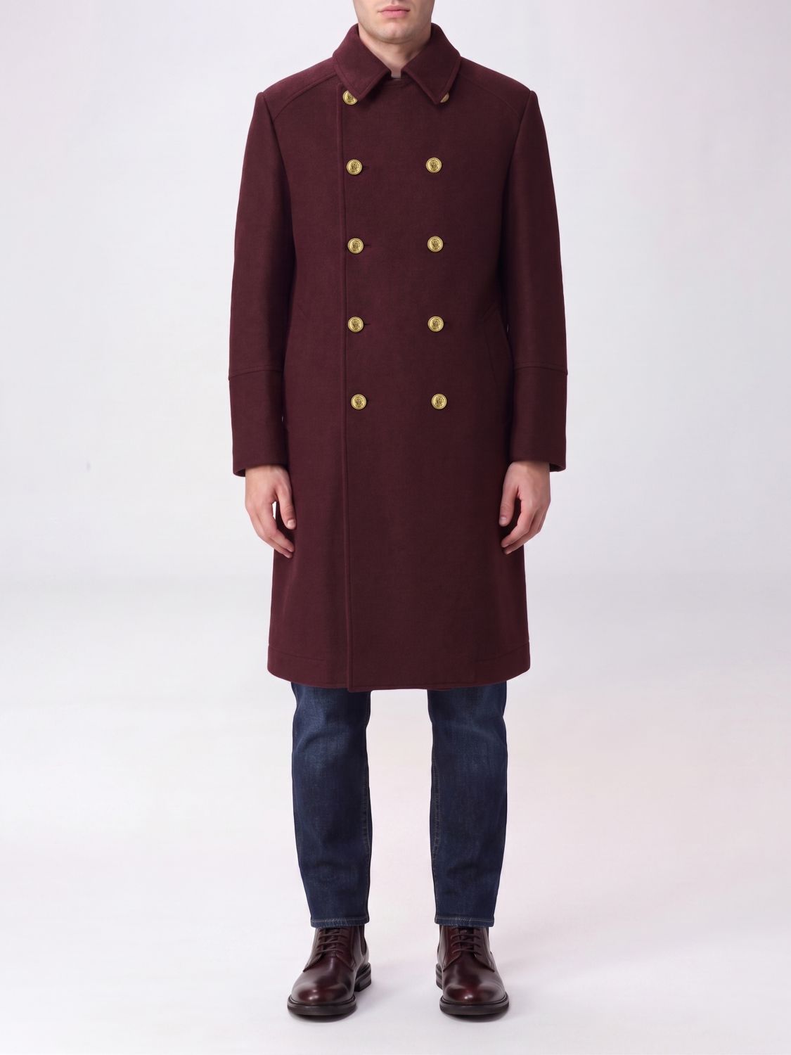 BRUNELLO CUCINELLI Jacket Men color Burgundy