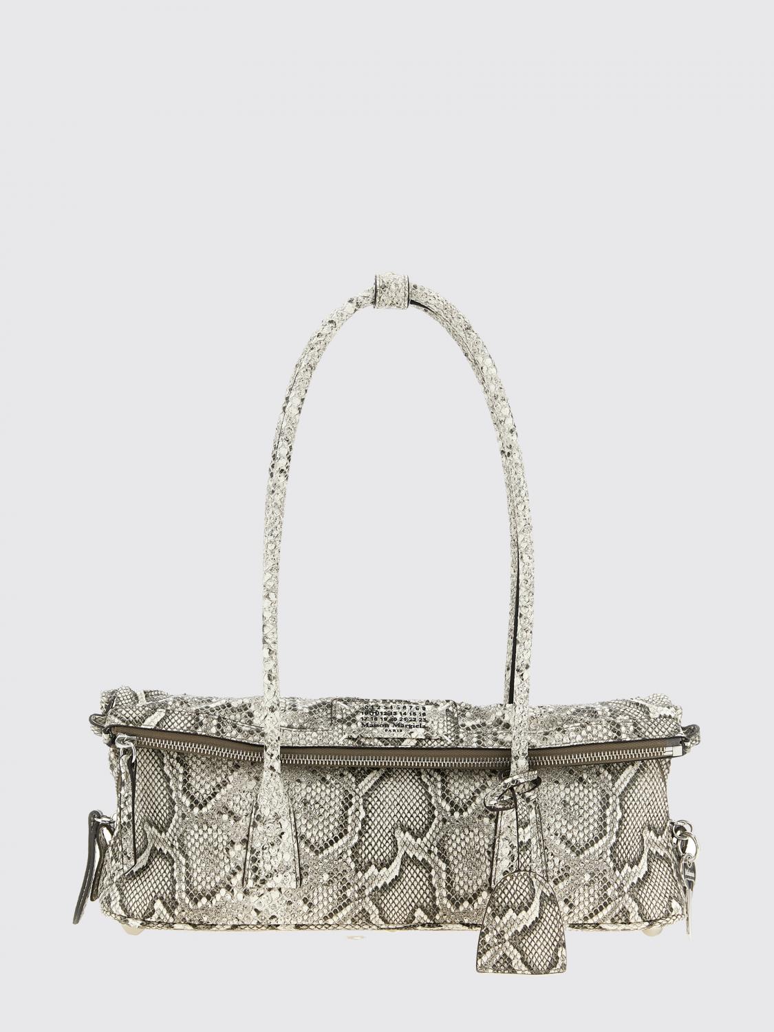 MAISON MARGIELA 5AC East/West Python-Print Leather Shoulder Bag