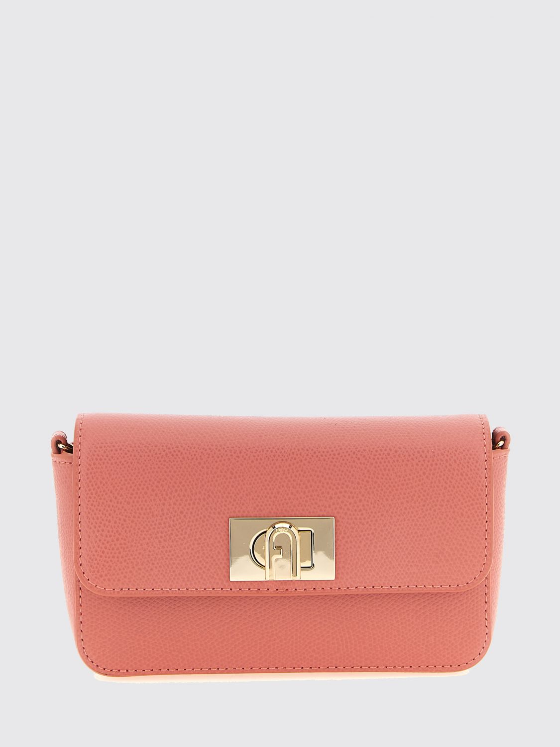 FURLA 1927 Mini Grained Leather Bag with Twist-Lock Closure