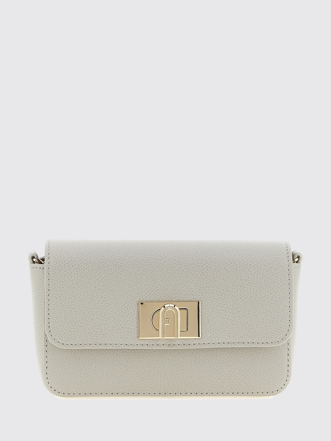 FURLA 1927 Mini Grained Leather Bag with Twist-Lock Closure