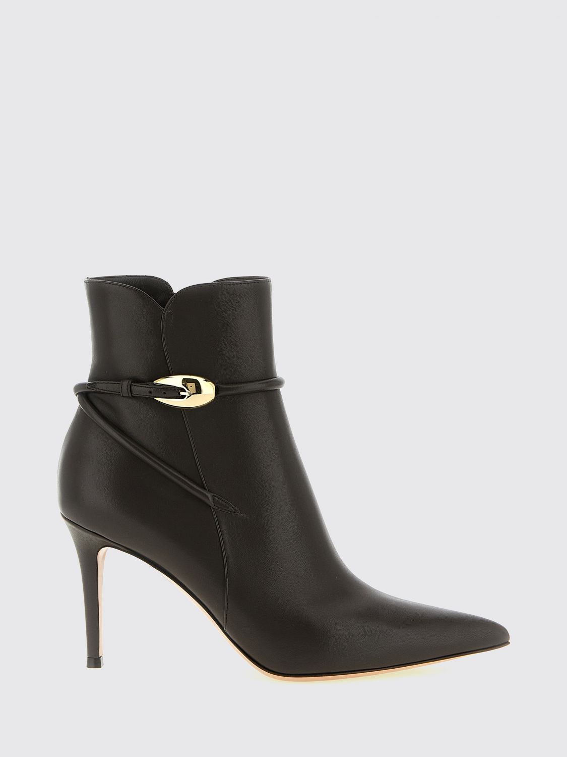 GIANVITO ROSSI Jungle Mamba Nappa Leather Ankle Boots with Stiletto Heel