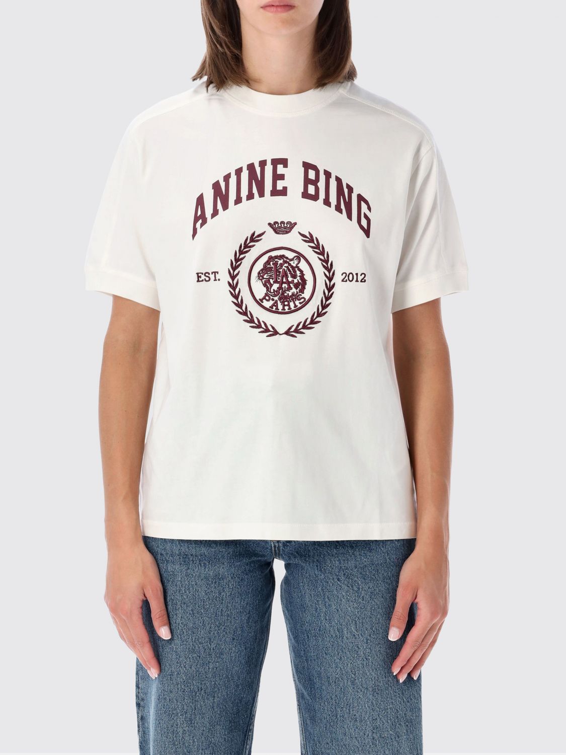 ANINE BING T-Shirt Woman color Cream