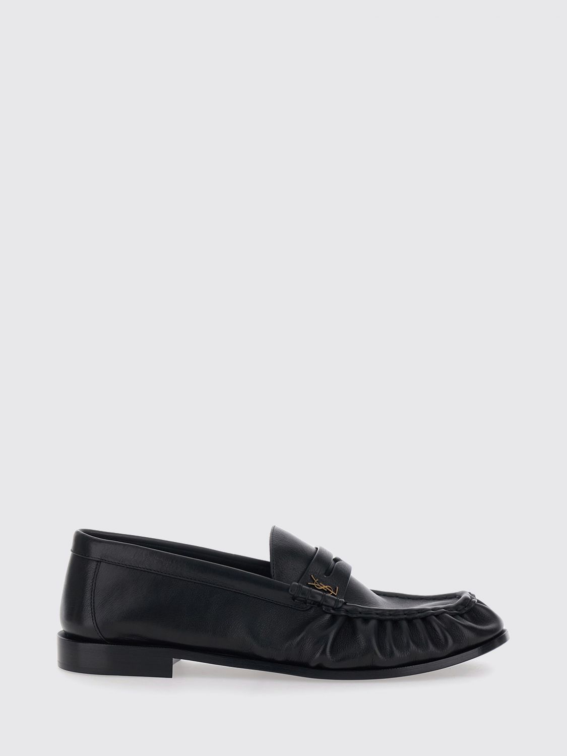 SAINT LAURENT Le Loafer Penny-Loafer aus Kalbsleder mit YSL-Monogramm