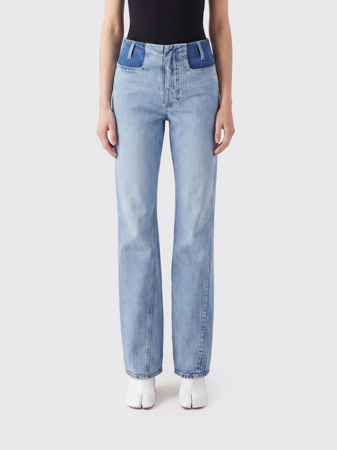 MAISON MARGIELA Jeans Woman color Gnawed Blue