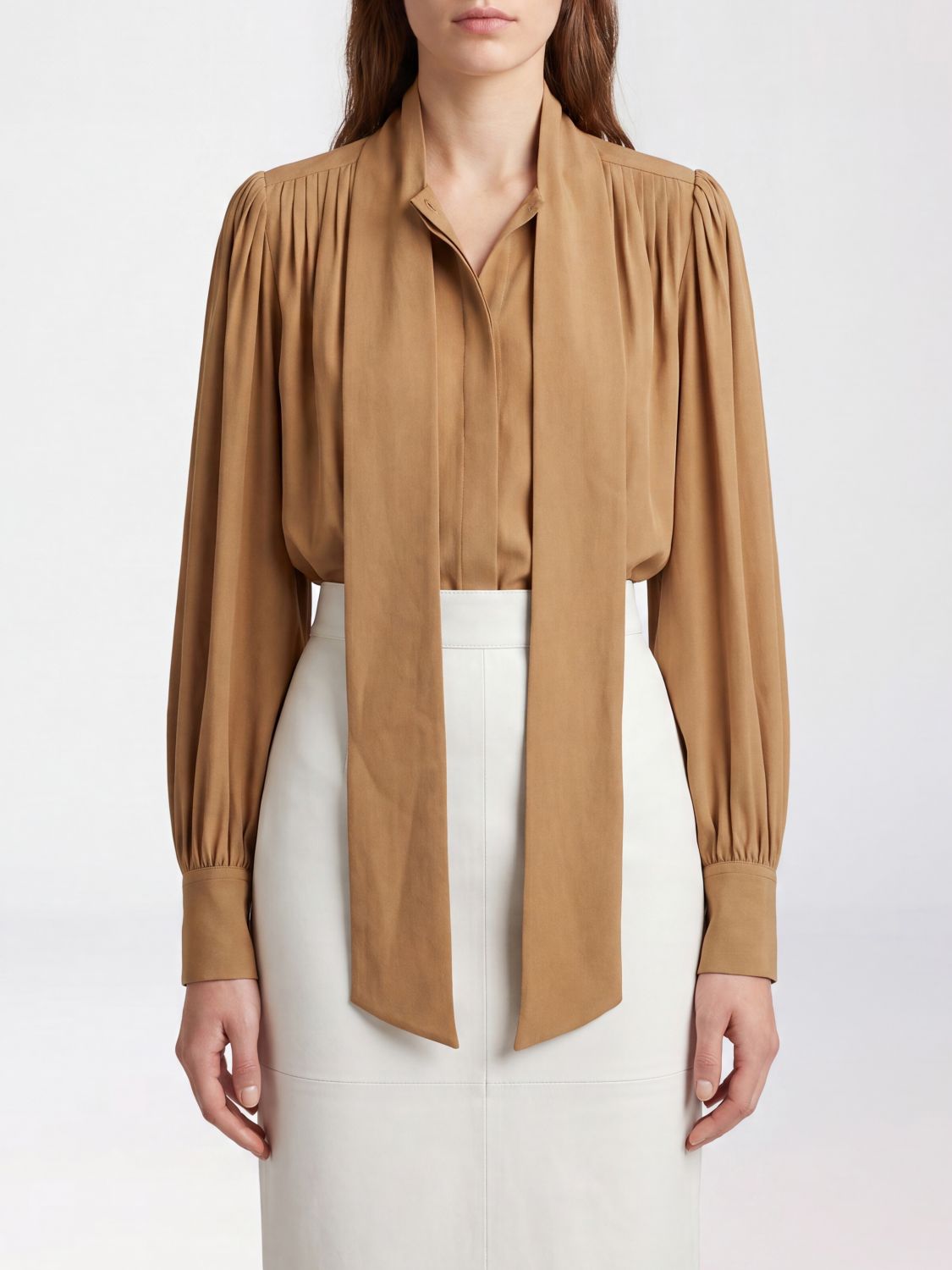 KHAITE Shirt Woman color Gold