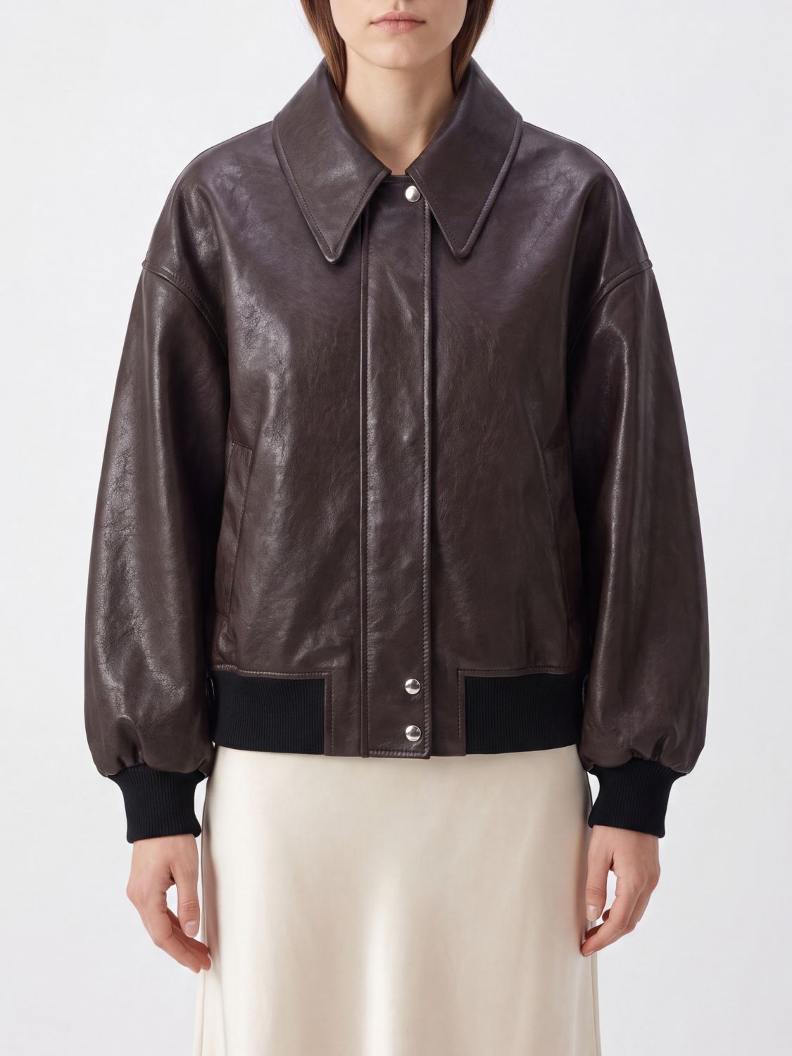 KHAITE Jacket Woman color Brown