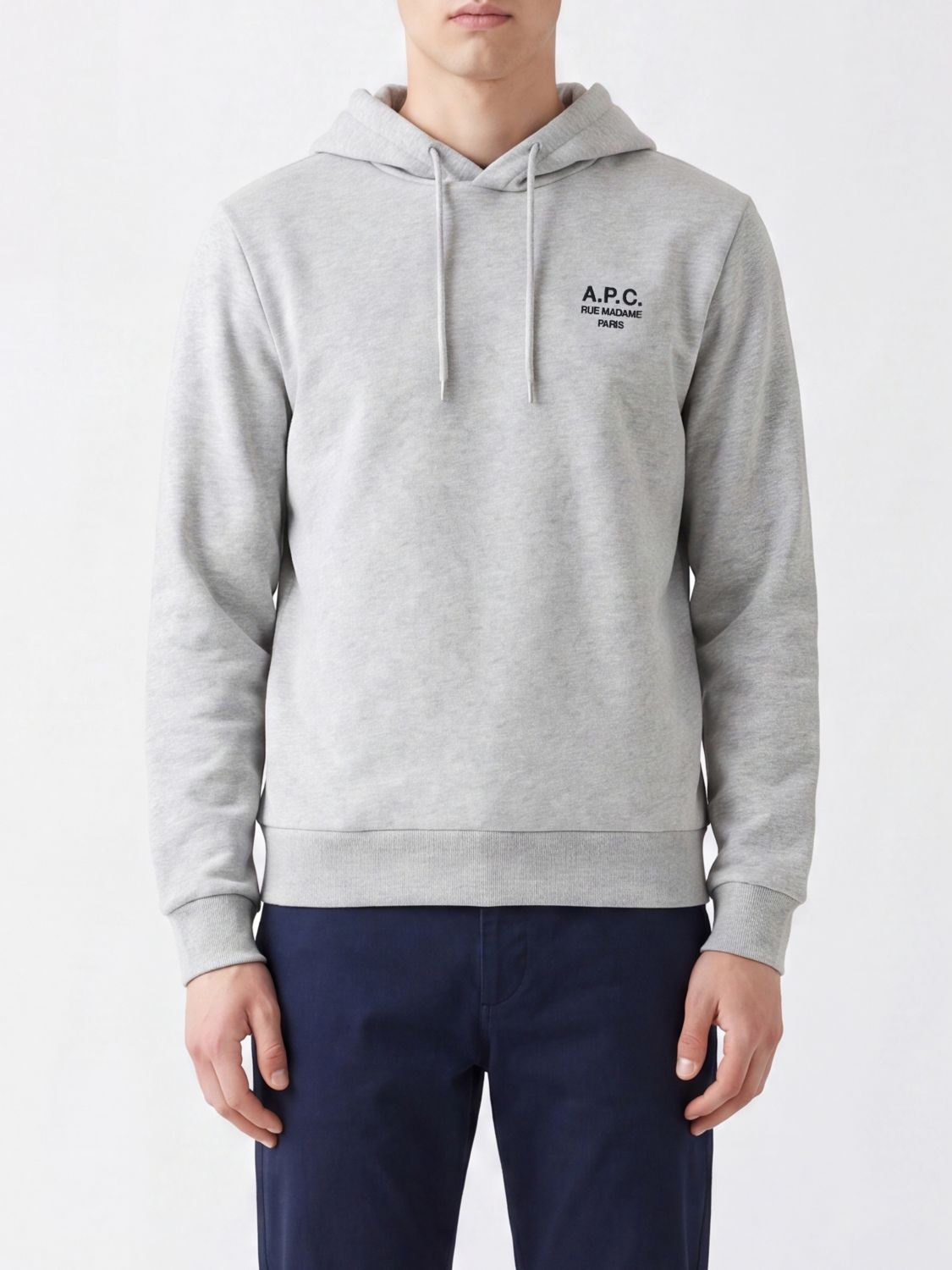 A.p.c. A. P.C. Organic Cotton Hoodie with Contrast Logo