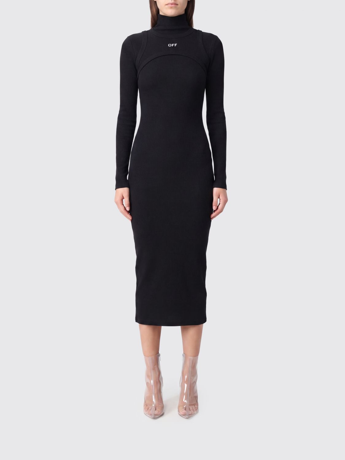 OFF-WHITE Dress Woman color Black