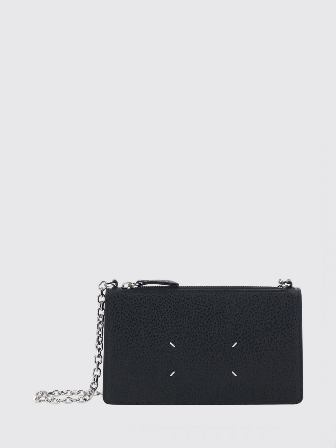 MAISON MARGIELA Mini Leather Crossbody Bag with Zip and Four Stitches