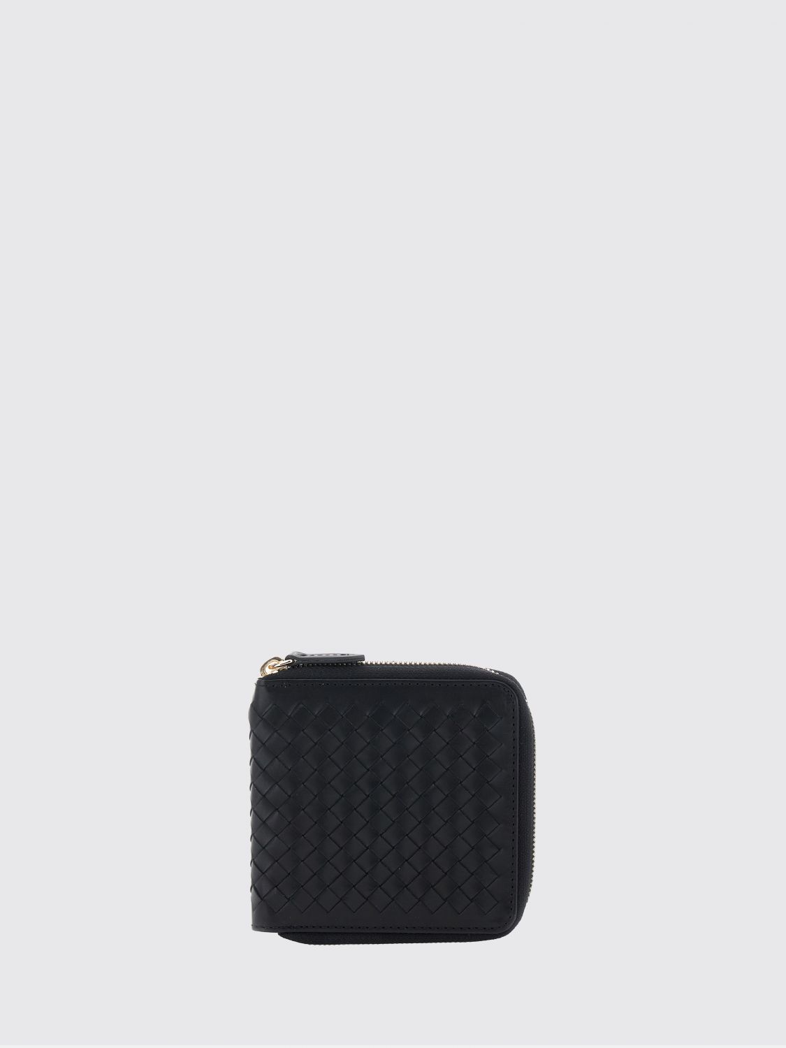 Dragon Diffusion Woven Leather Bifold Zip-Around Wallet