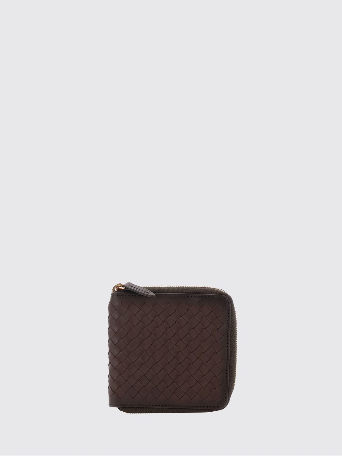 Dragon Diffusion Woven Leather Bifold Zip-Around Wallet