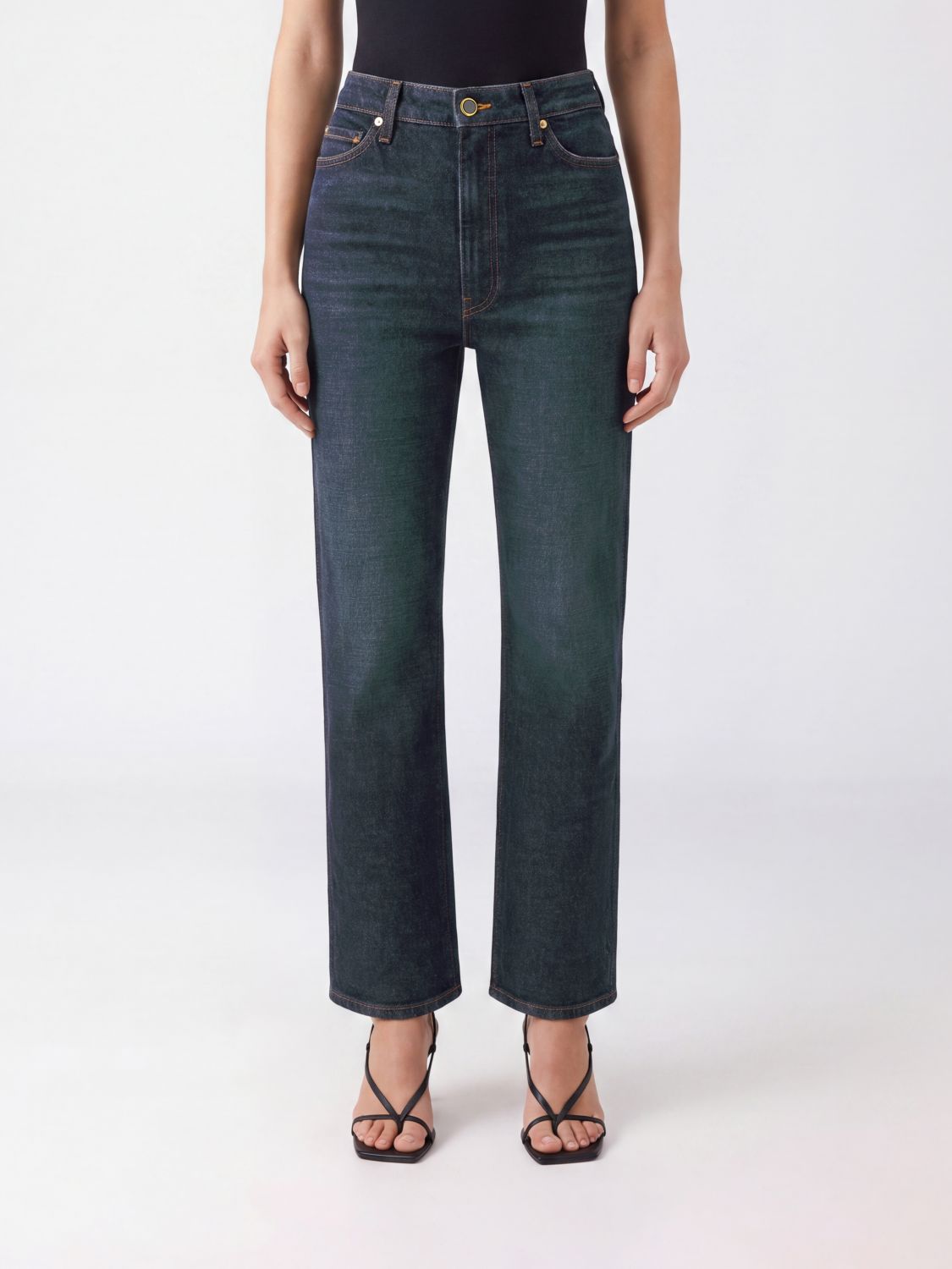 KHAITE Jeans Woman color Blue