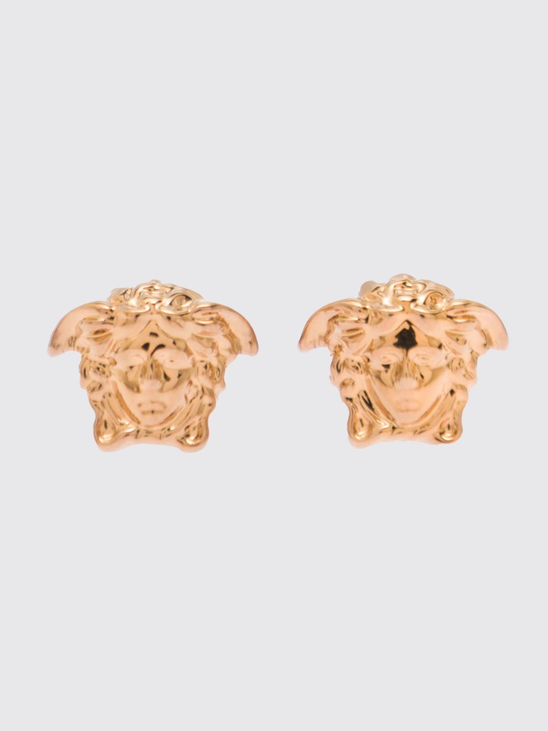 Versace Medusa Stud Earrings Crafted in Silver-Tone Metal · OS