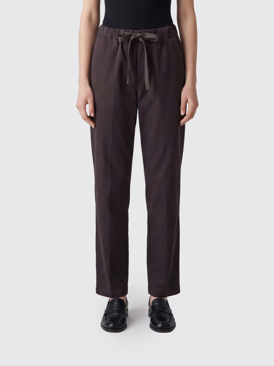SEMICOUTURE Pants Woman color Brown