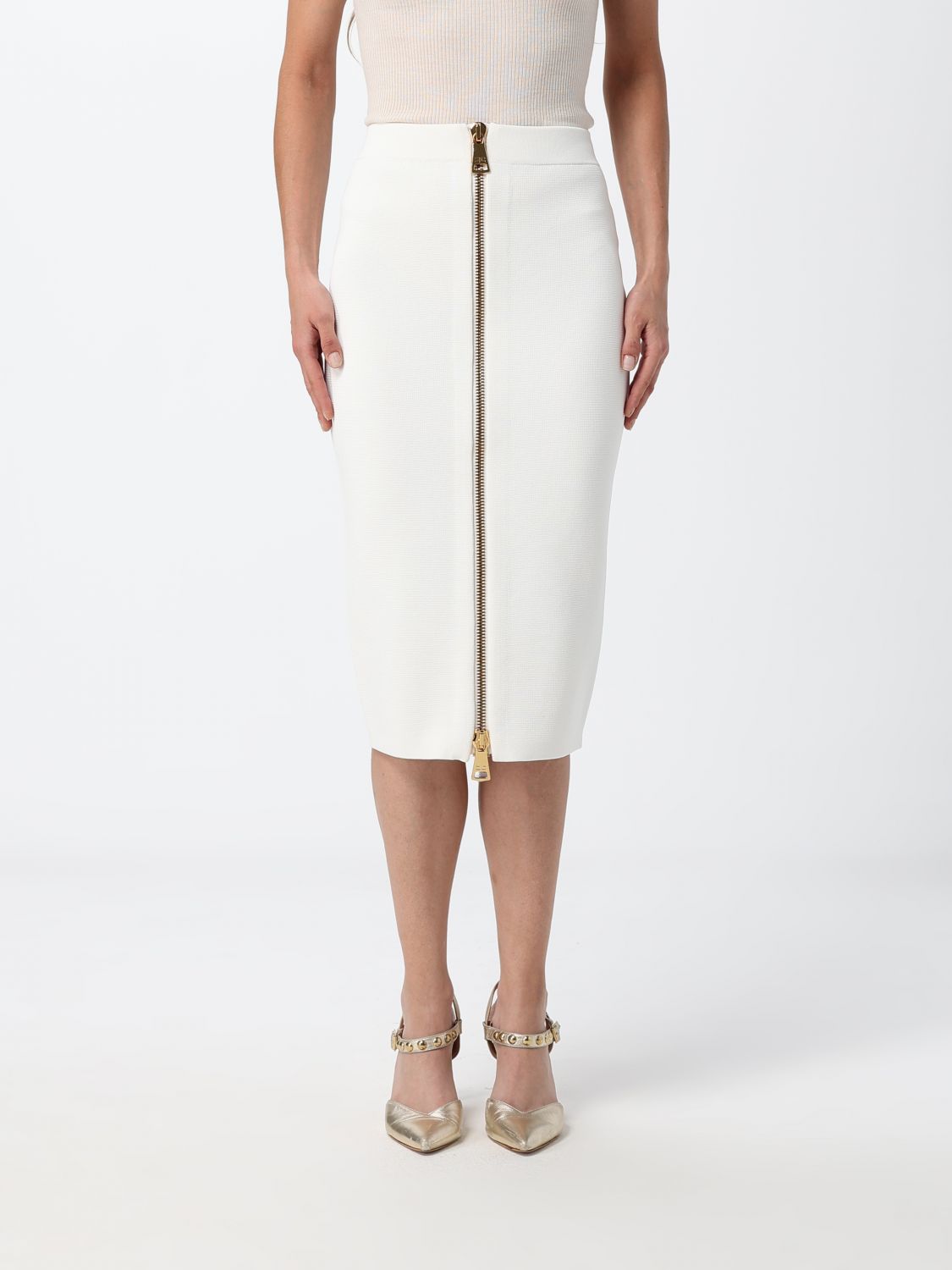 ELISABETTA FRANCHI Skirt Woman color Ivory