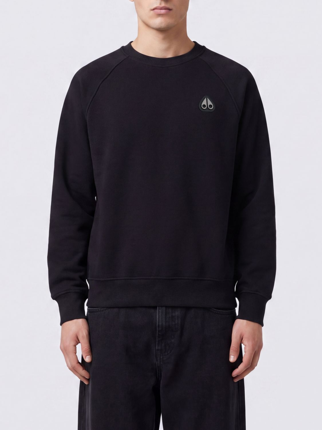 MOOSE KNUCKLES Rundhals-Sweatshirt aus Baumwolle mit Kontrast-Logo