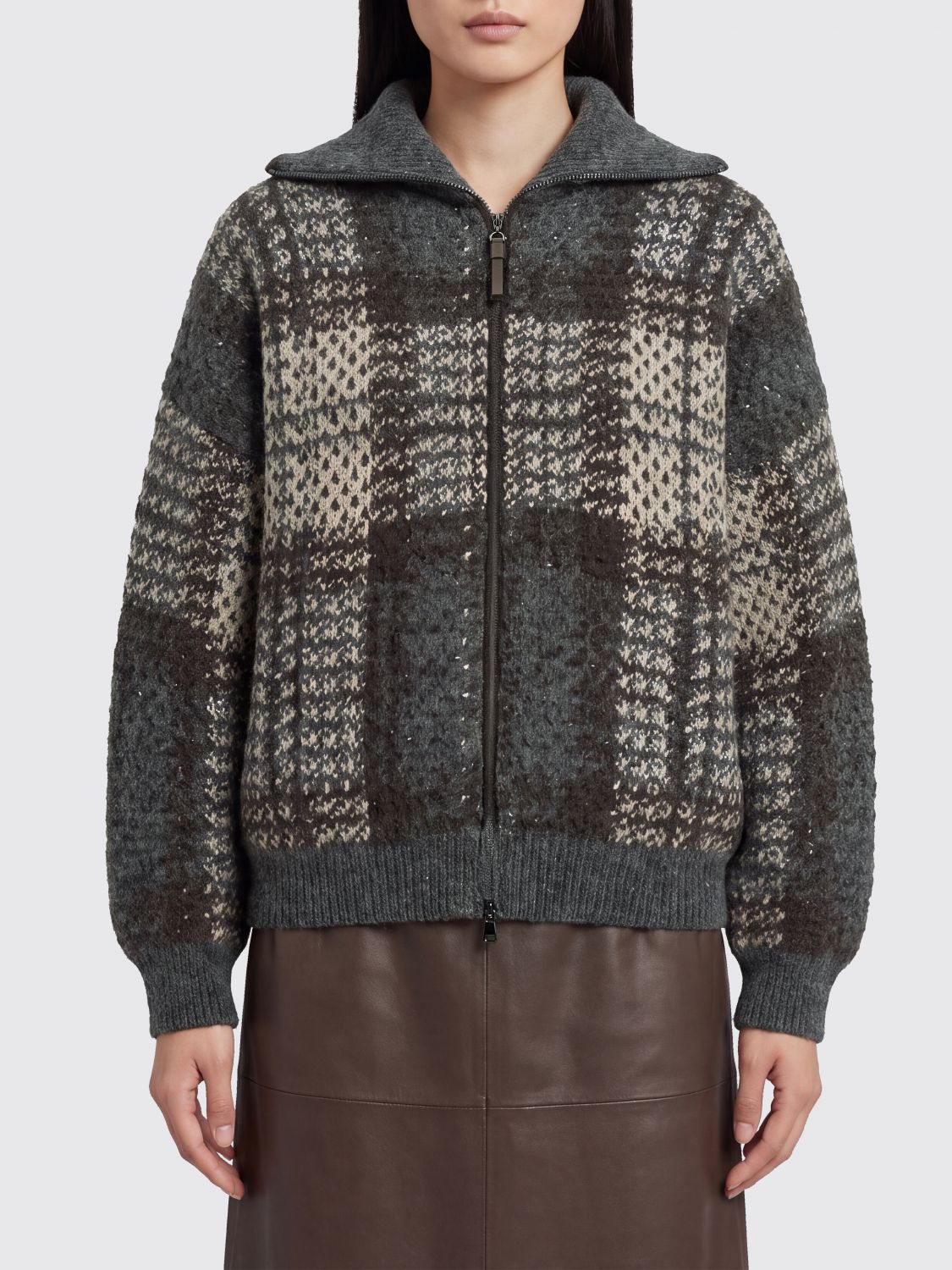 BRUNELLO CUCINELLI Sweater Woman color Grey