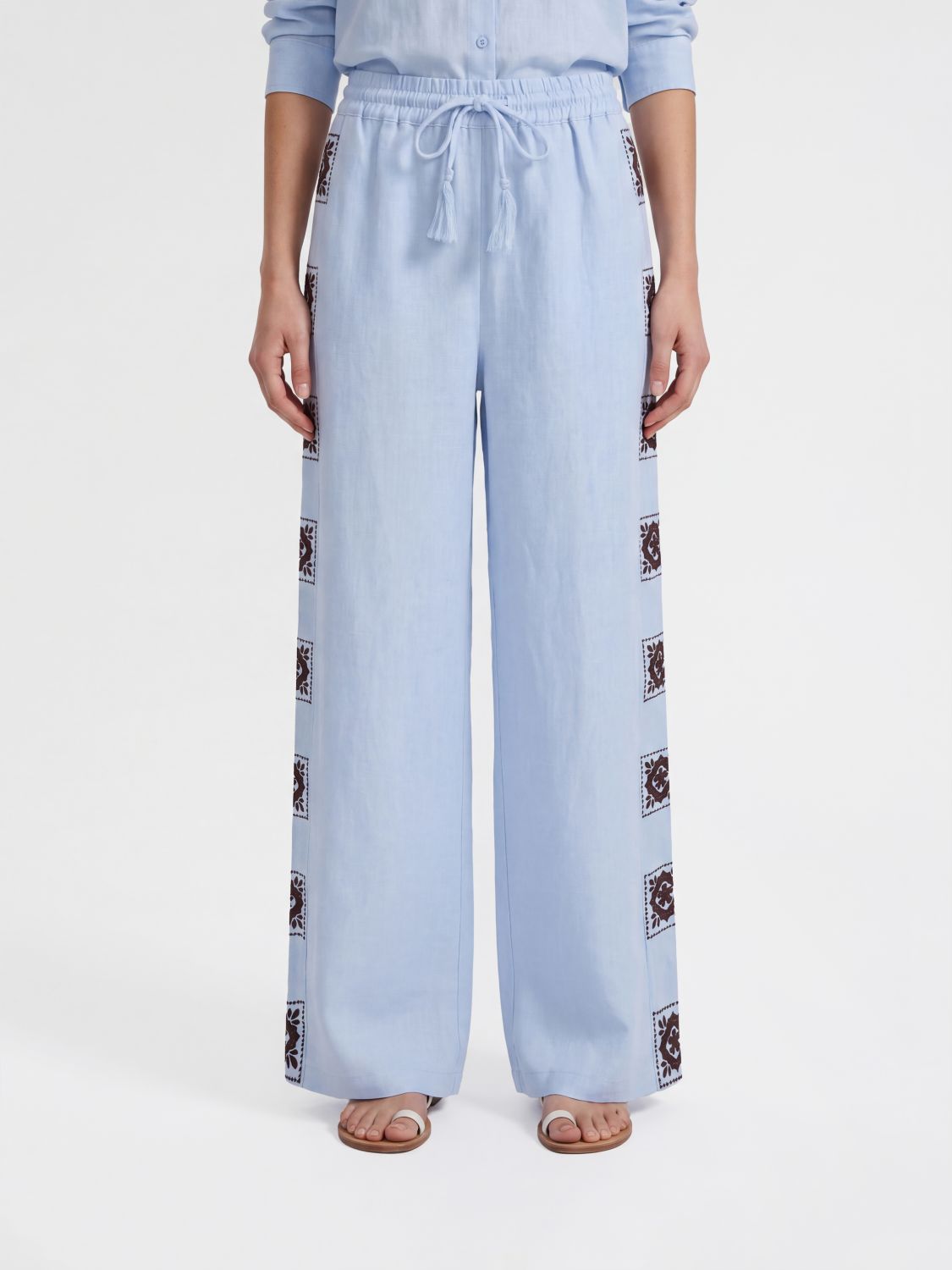 ALEMAIS Pants Woman color Blue