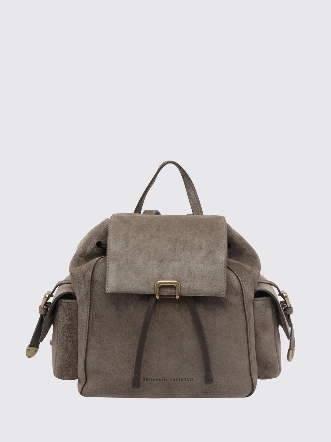 BRUNELLO CUCINELLI Backpack Woman color Grey
