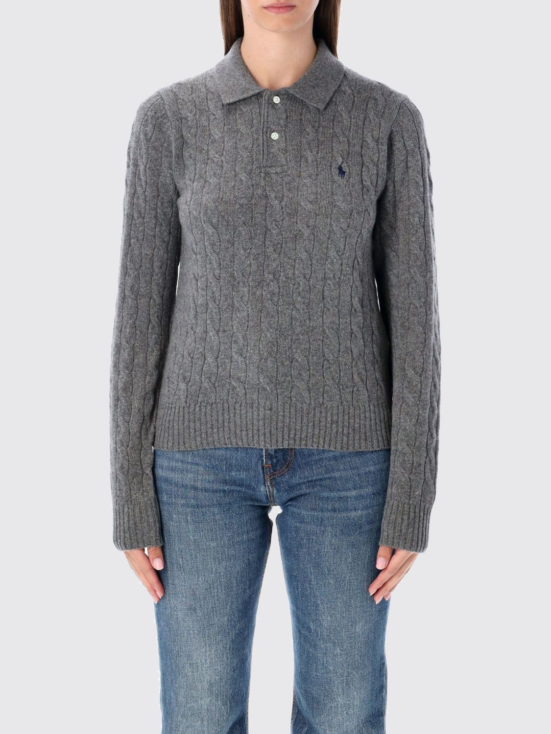 POLO RALPH LAUREN Slim-Fit Strickpolo aus einer Woll-Kaschmir-Mischung