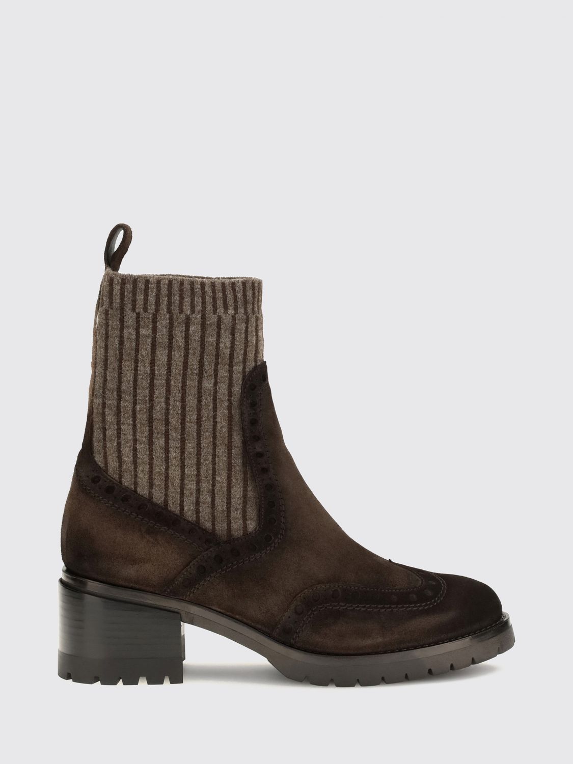 SANTONI Chelsea-Boots aus Kalbsleder mit Profilsohle