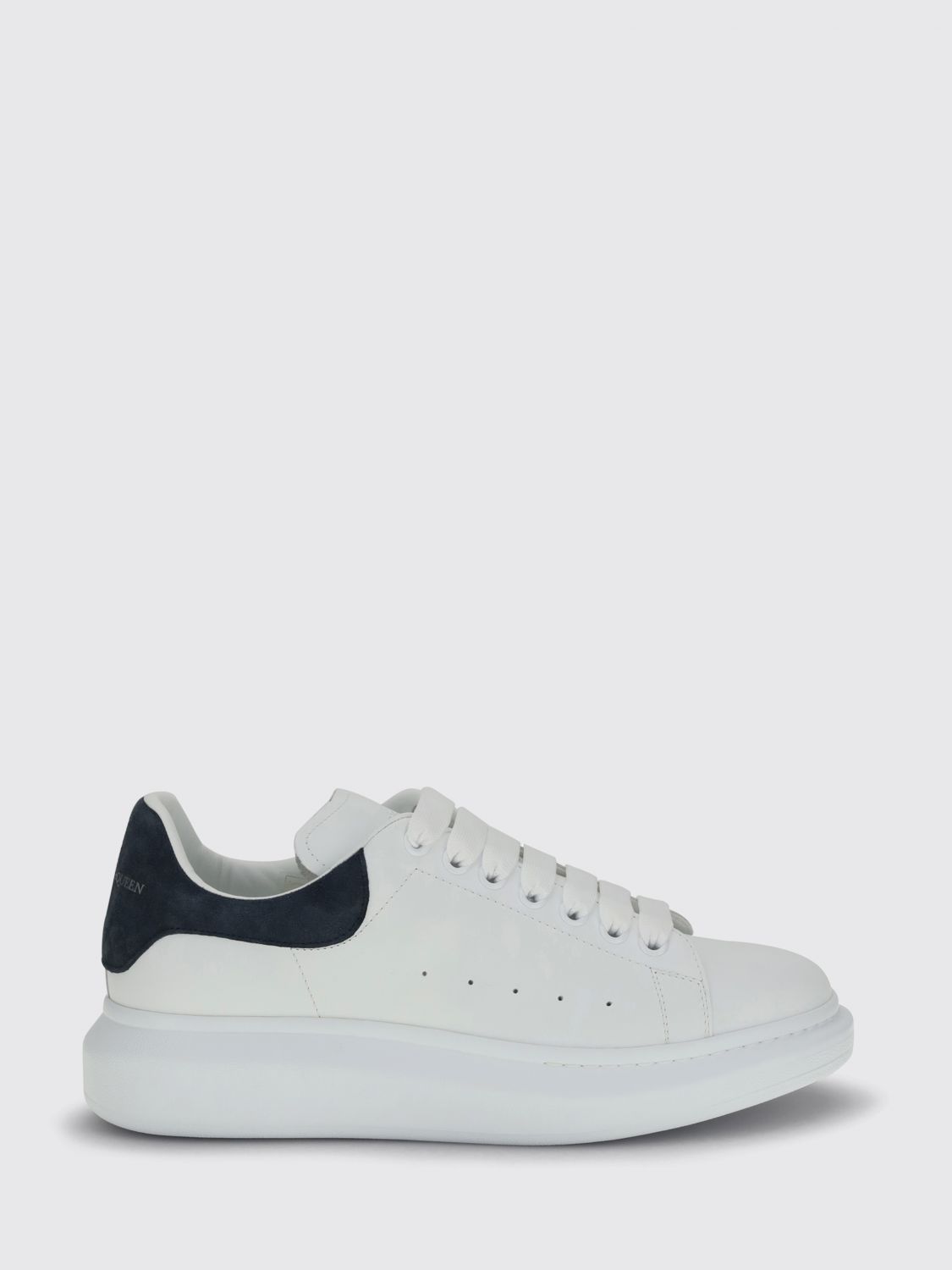 Mcqueen Oversize Calf Leather Sneakers with a Chunky Sole