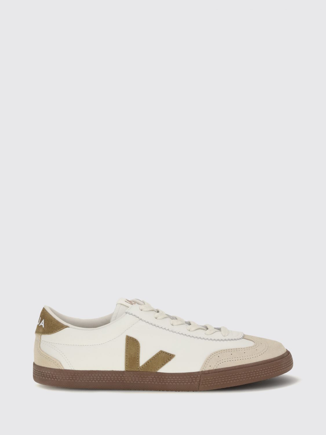 VEJA Volley Nachhaltige O. T.-Leder-Sneaker mit kontrastierendem Logo