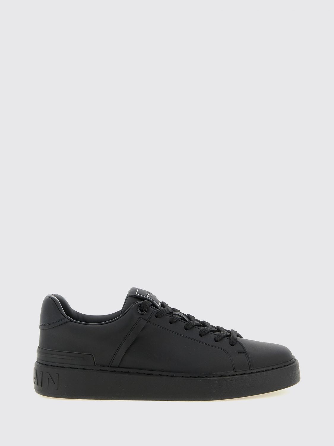 BALMAIN B-Court Bicolour Smooth Calf Leather Trainers