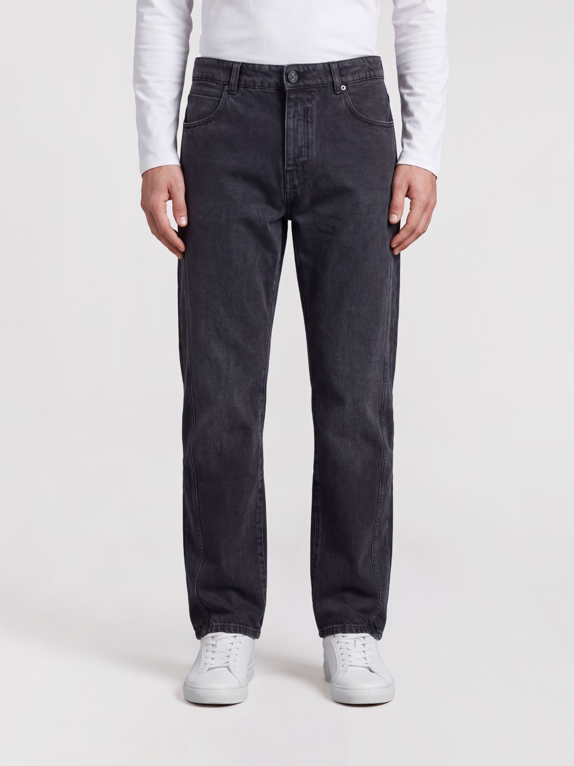 BALMAIN Jeans Men color Black