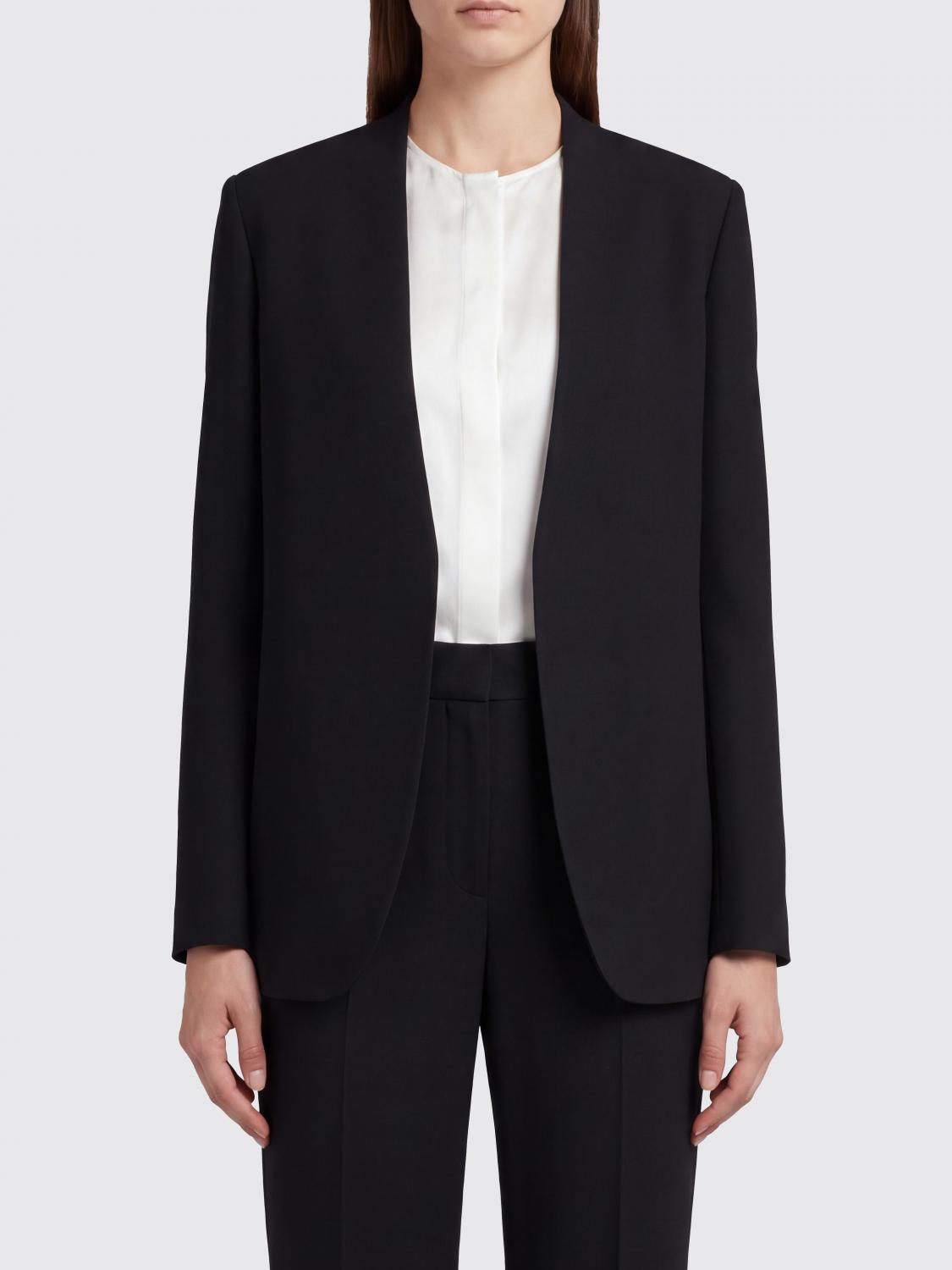 MAISON MARGIELA Kurzer, offener Wollblazer von mit ikonischem White Stitch