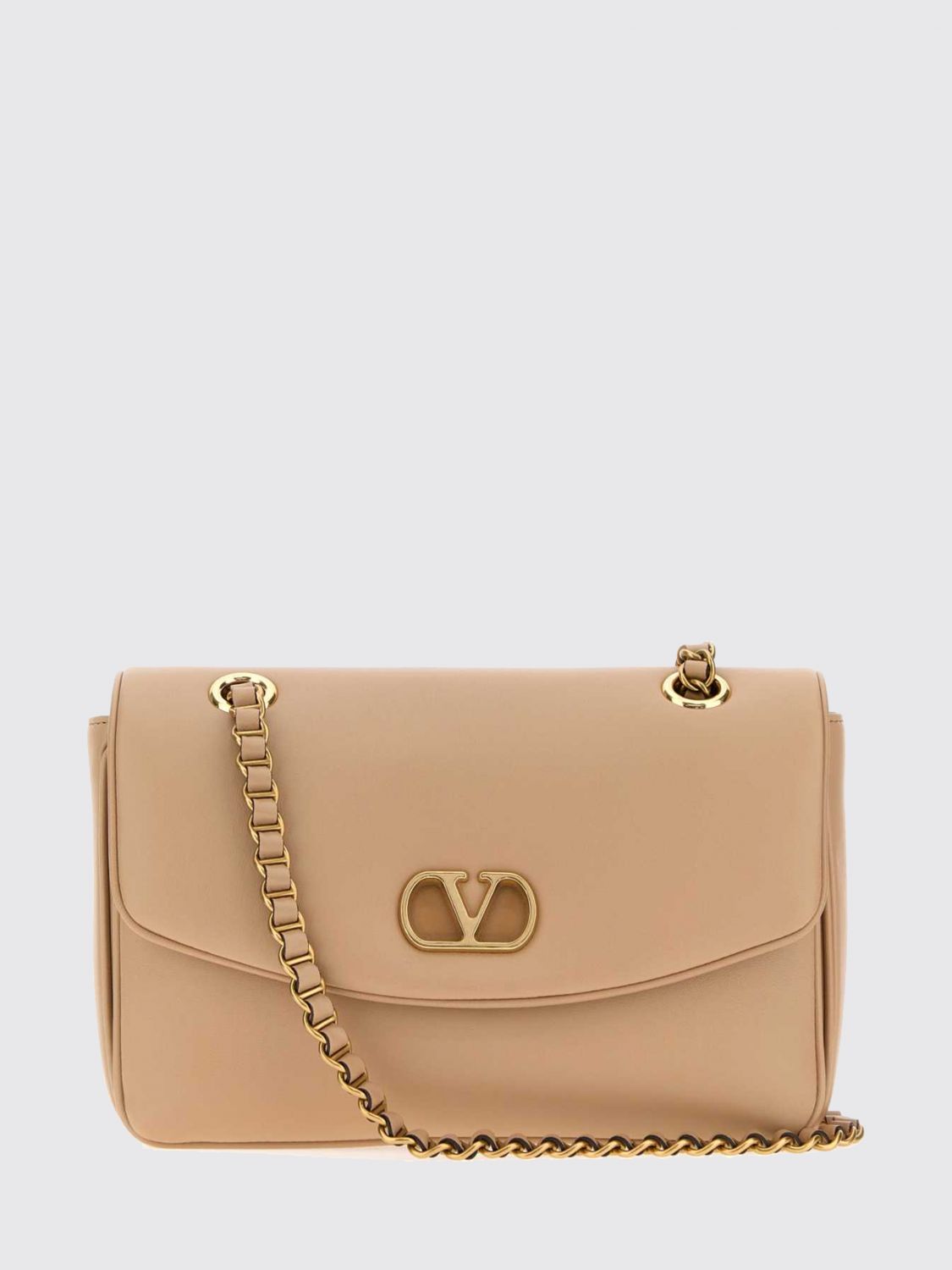 VALENTINO GARAVANI Leather Shoulder Bag with VLogo Signature